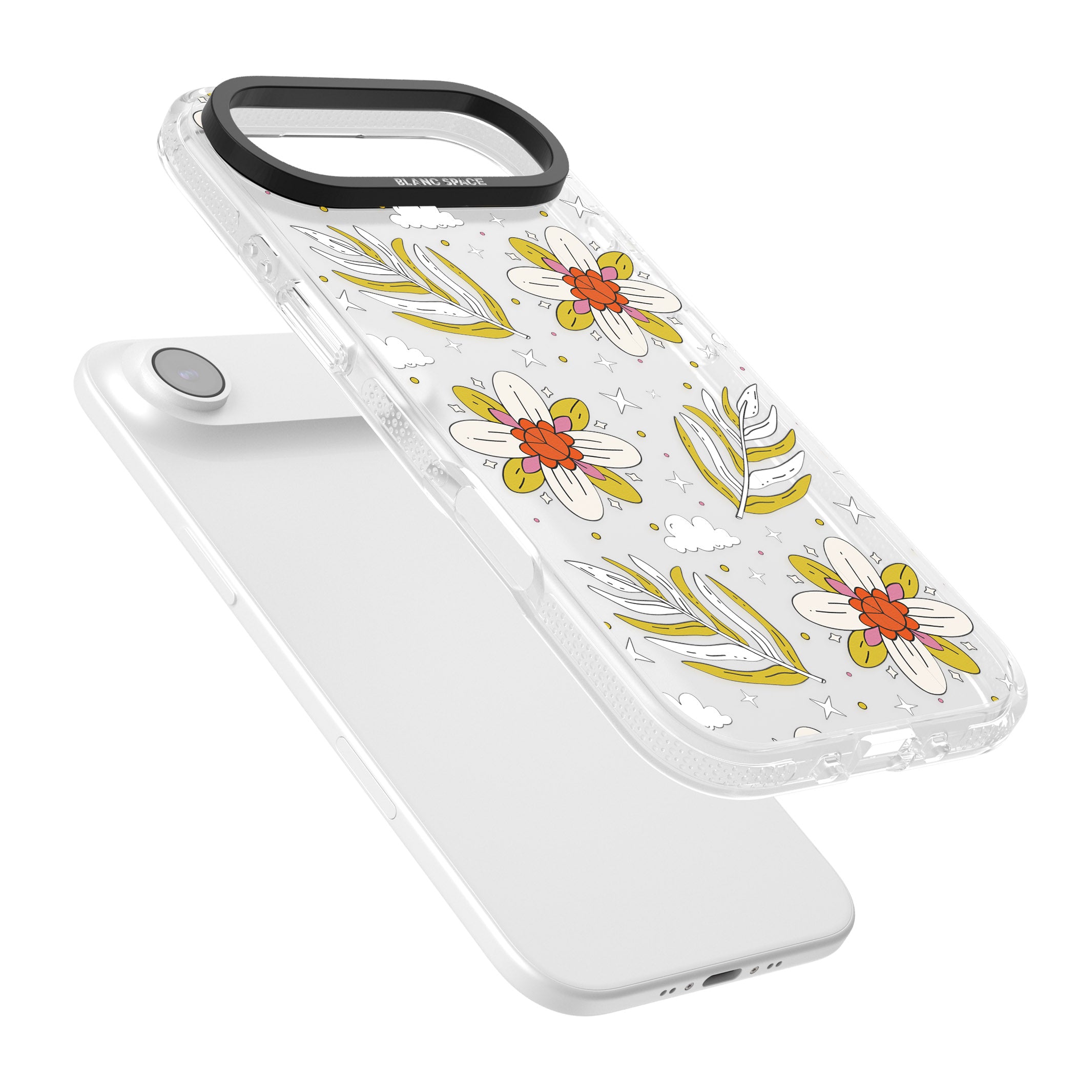Boho Celestial Floral Dream iPhone 17 Air Impact Air Clear Phone Case Colours