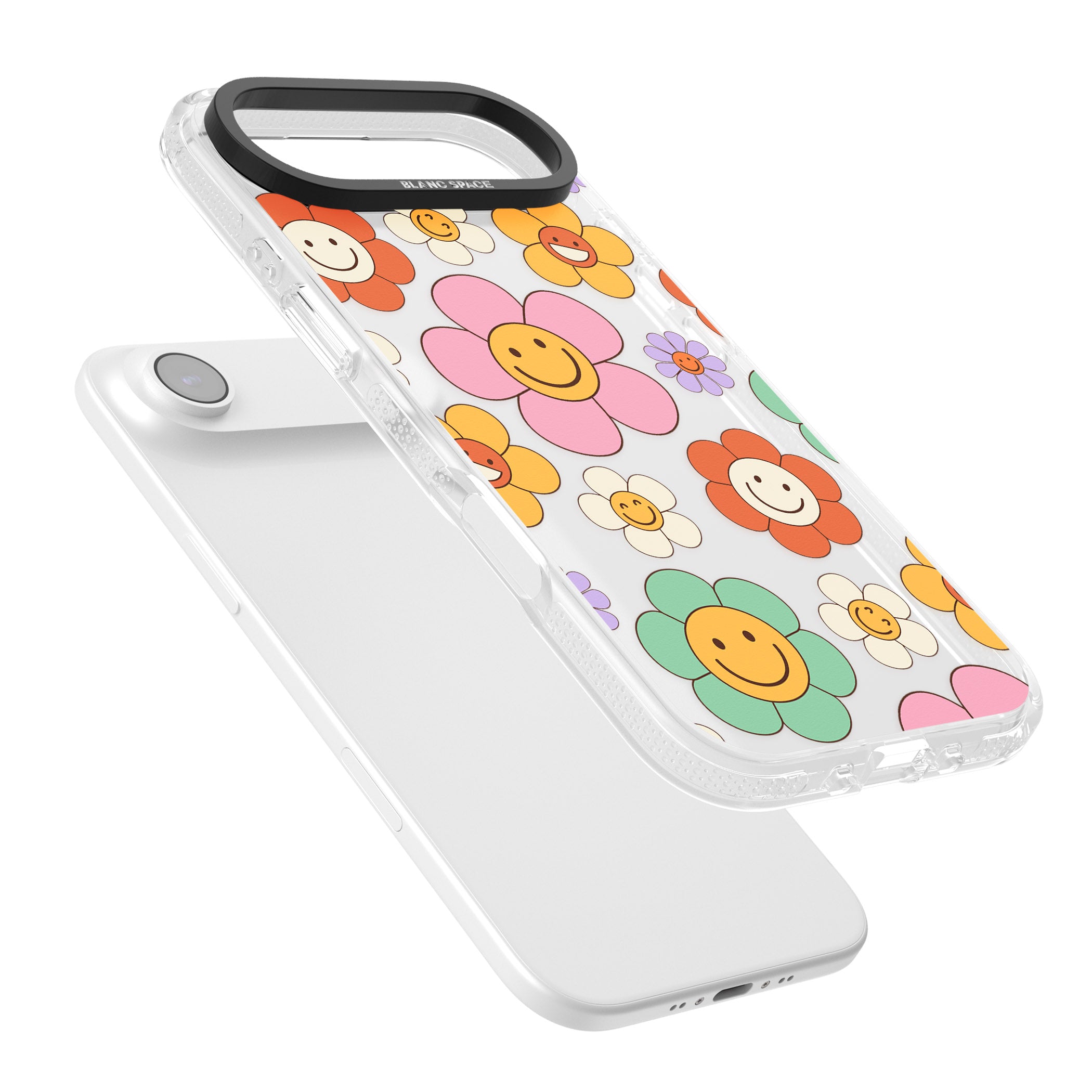 Happy Blossoms iPhone 17 Air Impact Air Clear Phone Case Colours