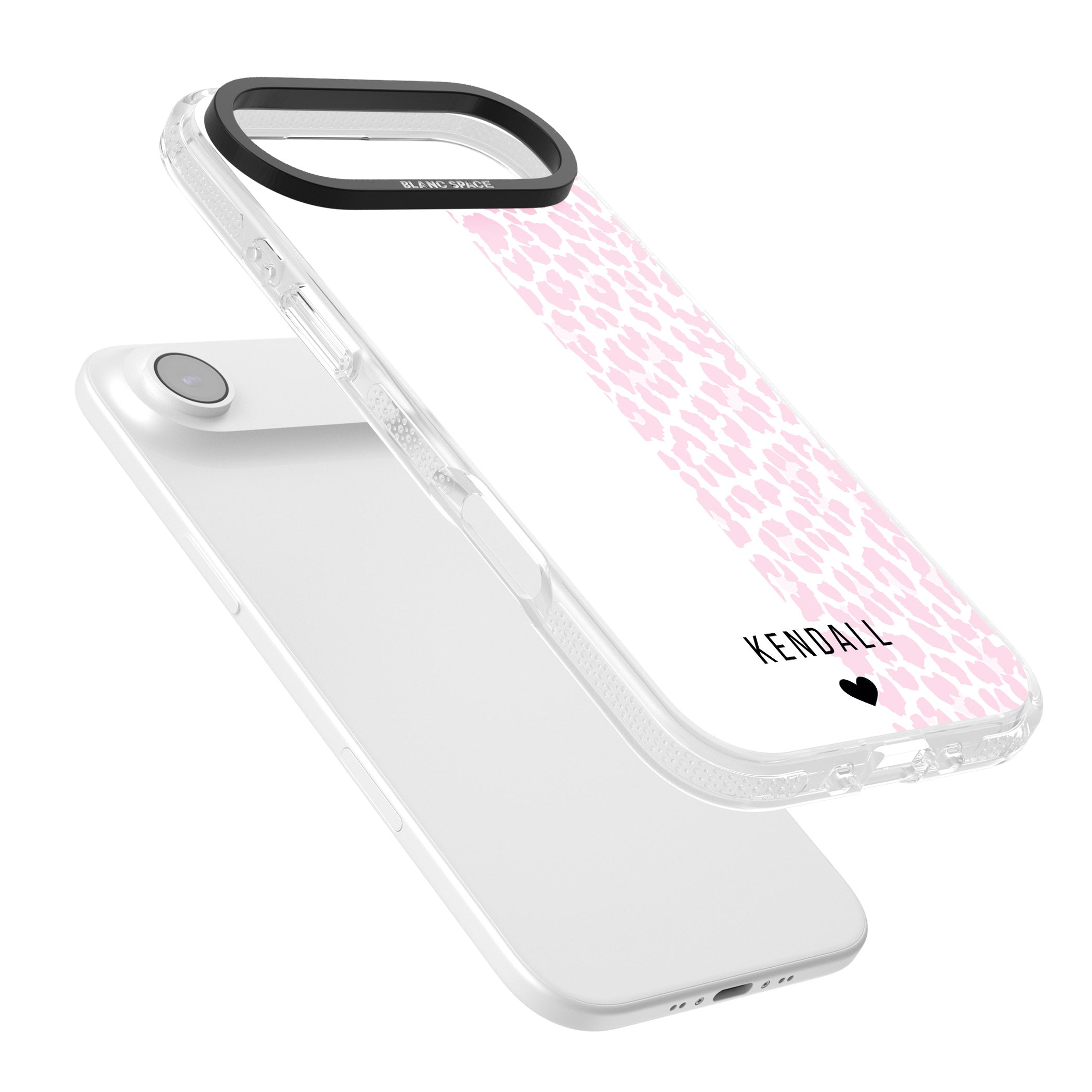 Personalised Pink Leopard iPhone 17 Air Impact Air Clear Phone Case Colours