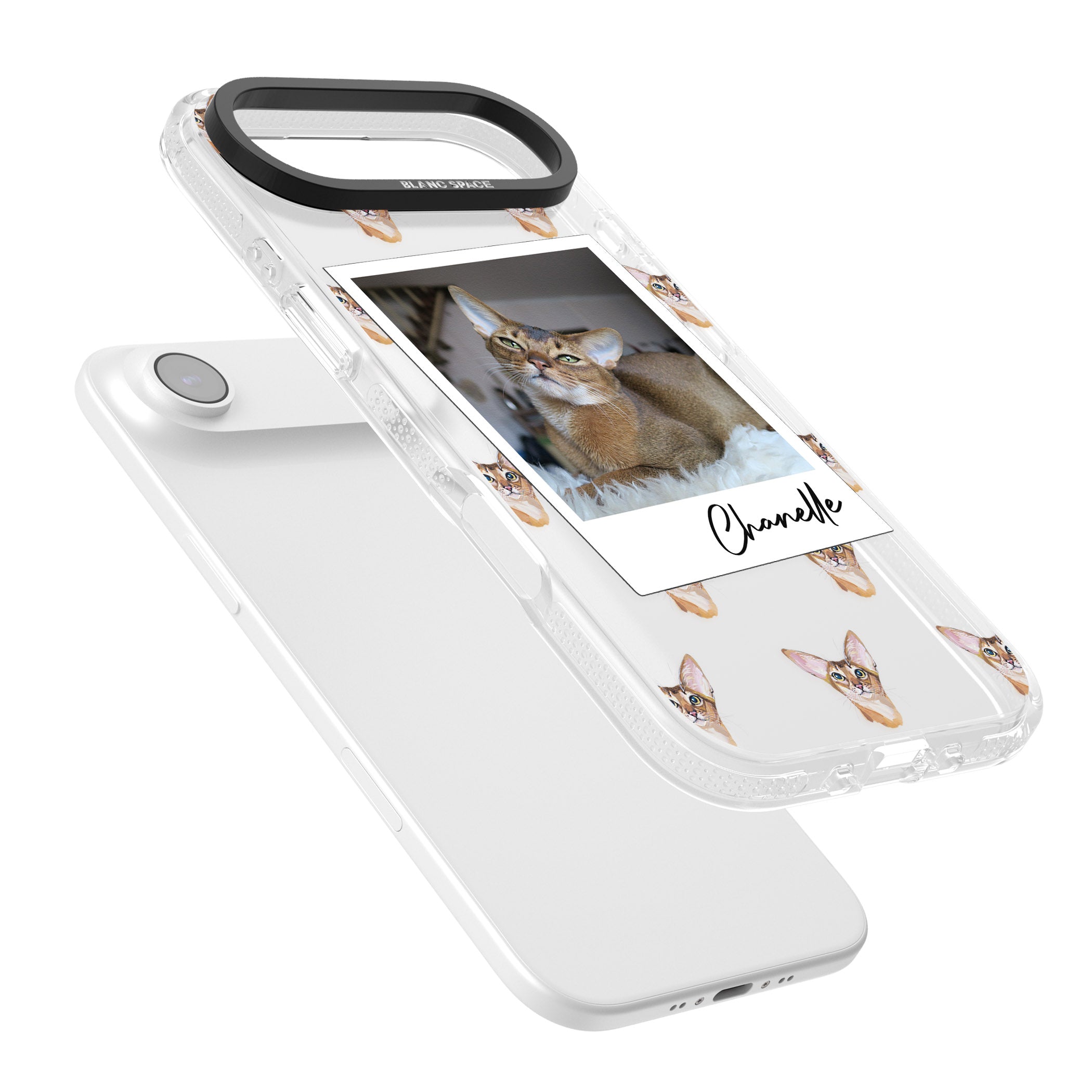 Personalised Abyssinian Cat Photo iPhone 17 Air Impact Air Clear Phone Case Colours