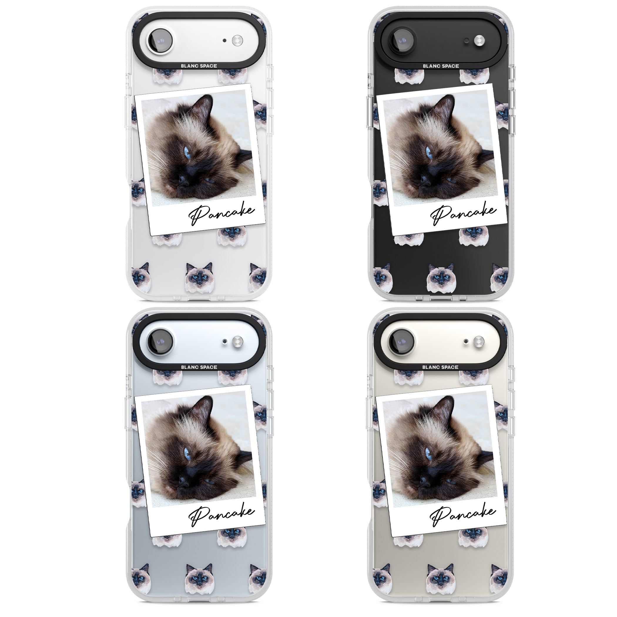 Personalised Burmese Cat Photo iPhone 17 Air Impact Air Clear Phone Case APT Impact Protection
