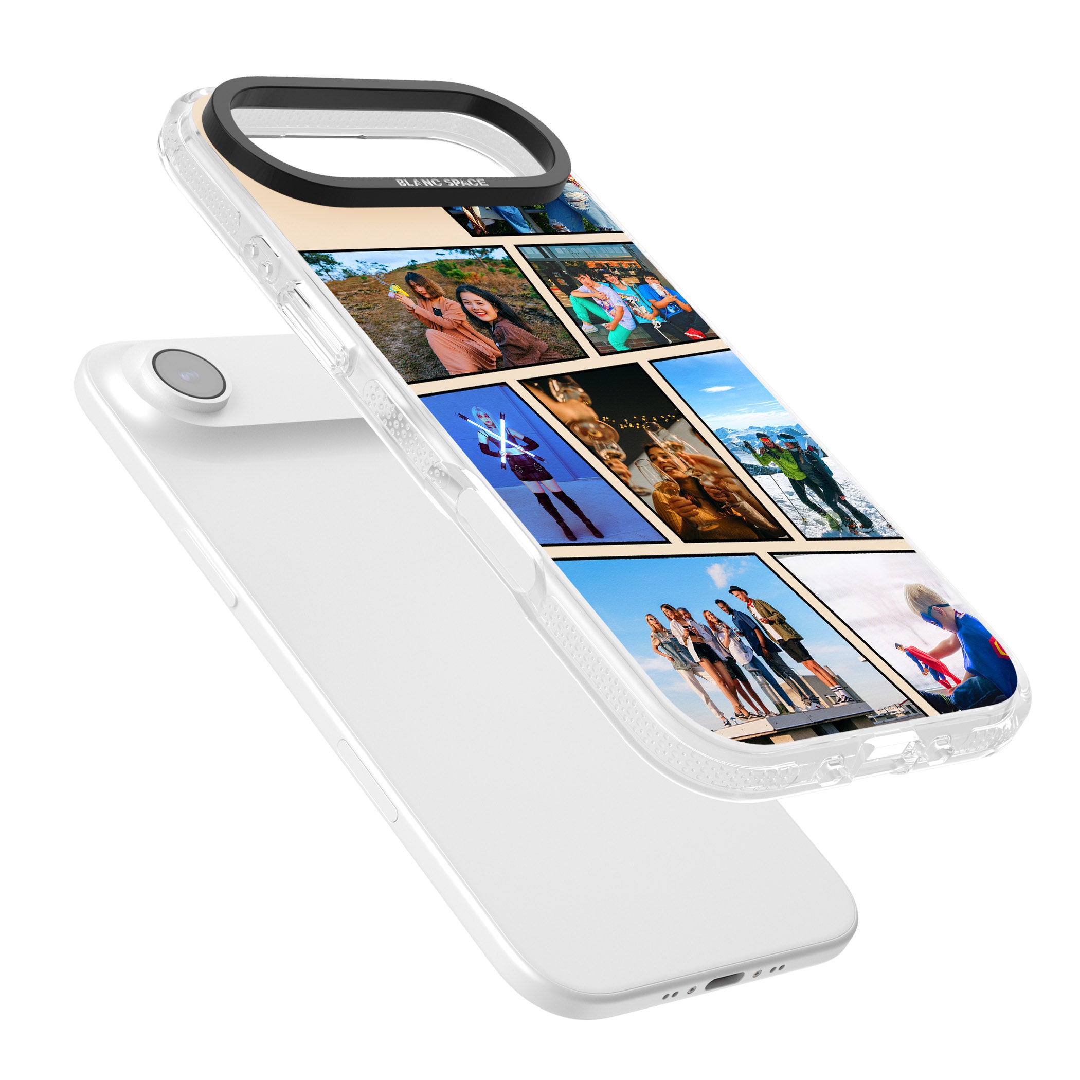 Personalised Comic Strip Photo iPhone 17 Air Impact Air Clear Phone Case Colours