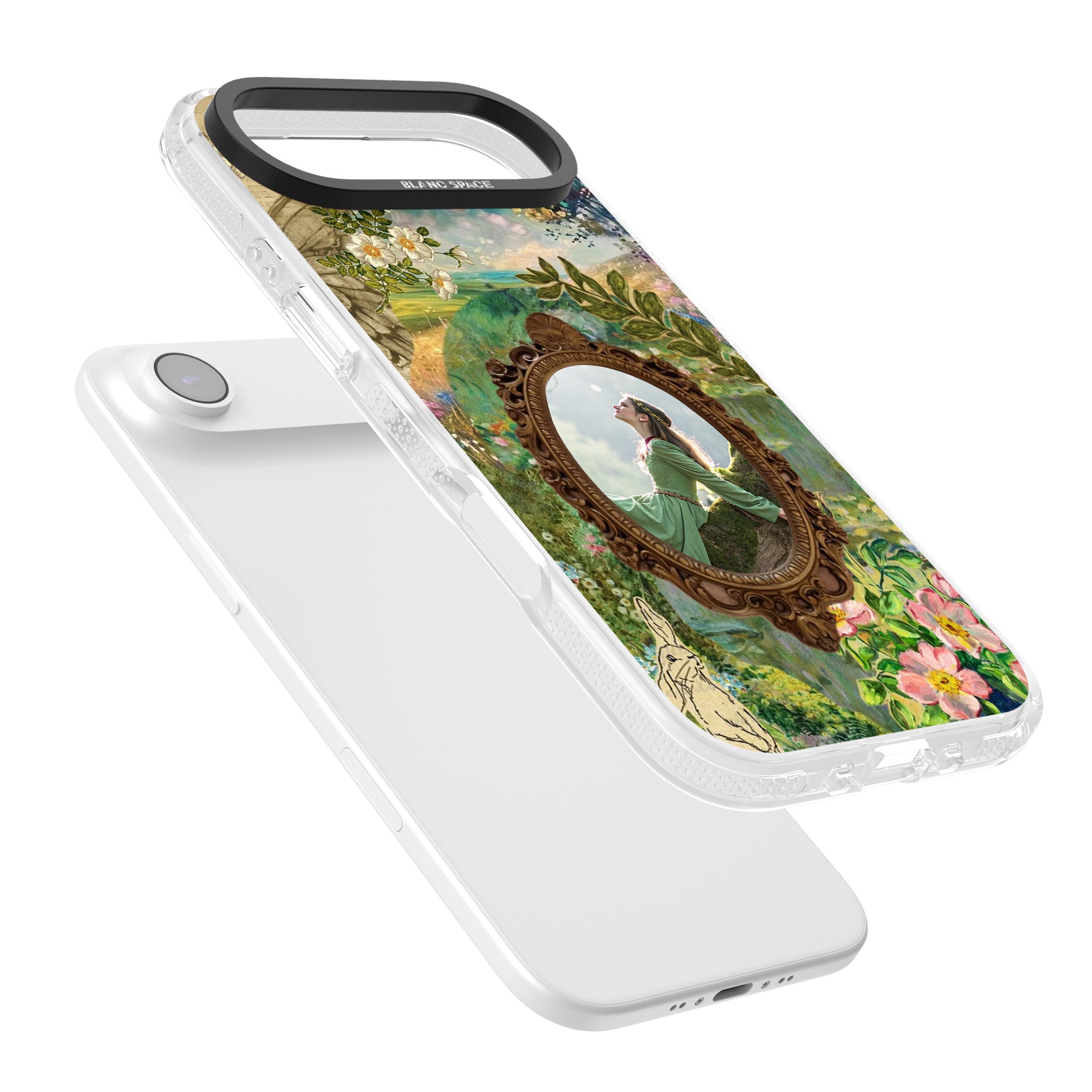 Personalised Meadow Frame iPhone 17 Air Impact Air Clear Phone Case Colours