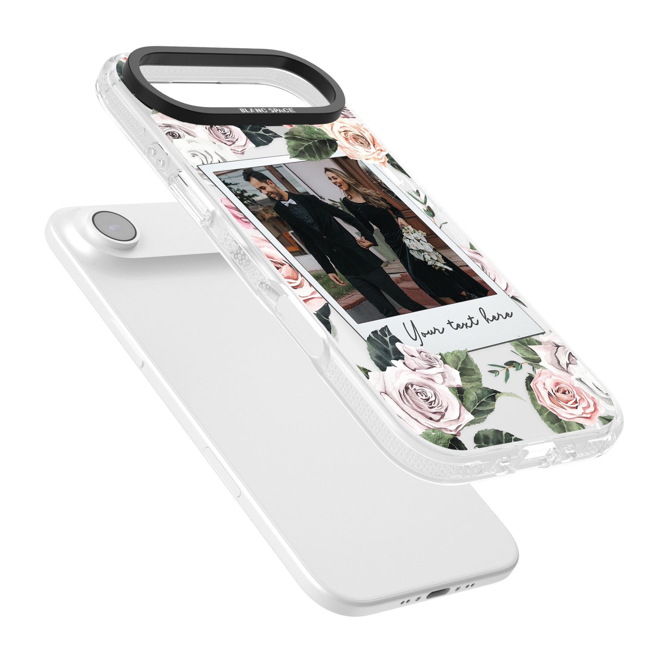 Personalised Floral Instant Camera Photo iPhone 17 Air Impact Air Clear Phone Case Colours