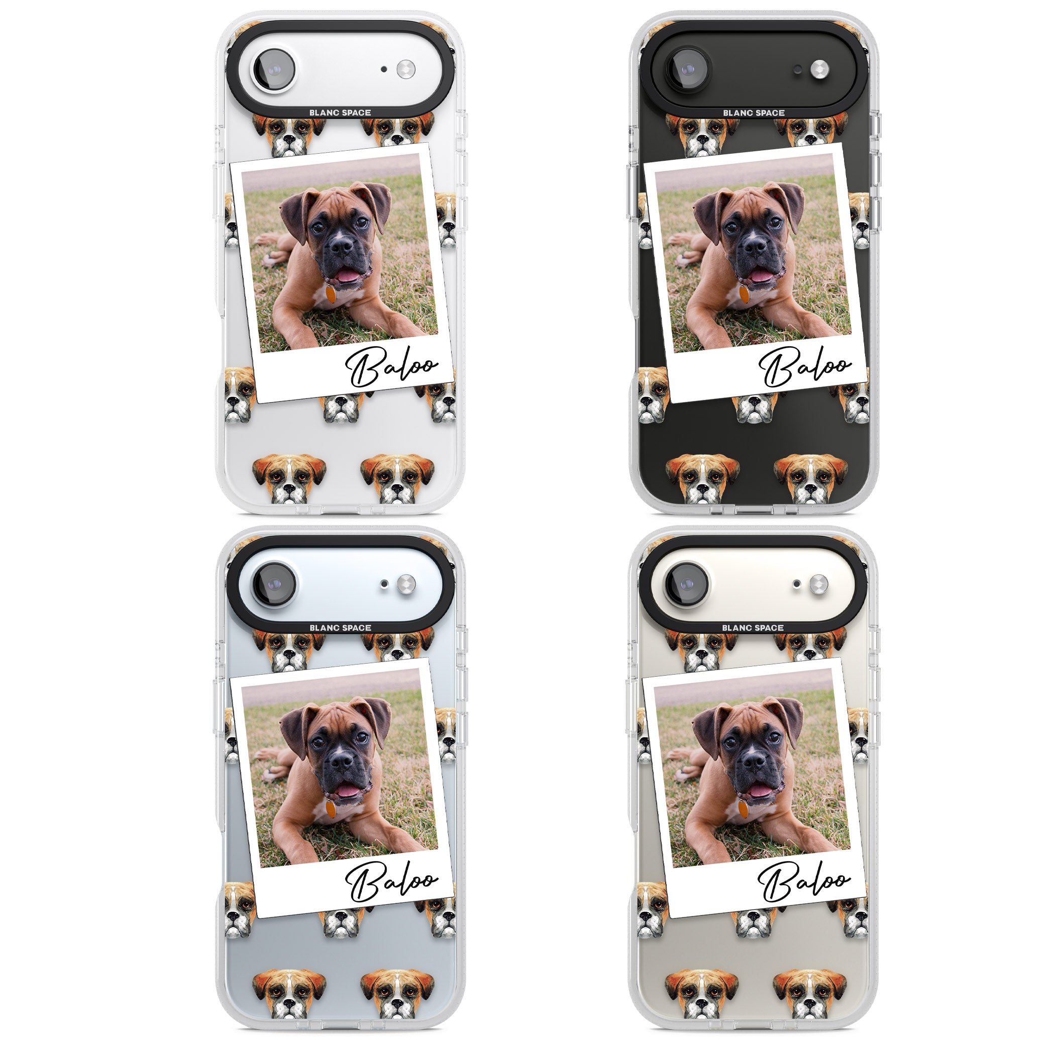 Personalised Boxer Instant Camera Photo iPhone 17 Air Impact Air Clear Phone Case APT Impact Protection