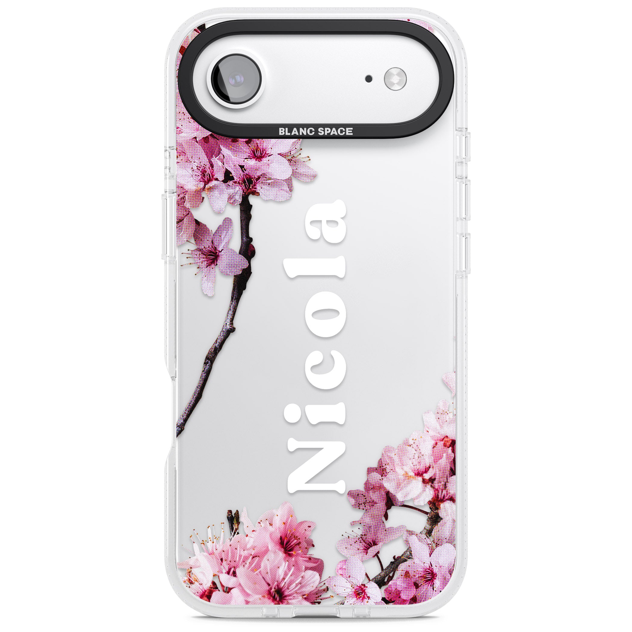 Personalised Cherry Blossom Elegance Classic iPhone 17 Air Impact Air Clear Phone Case