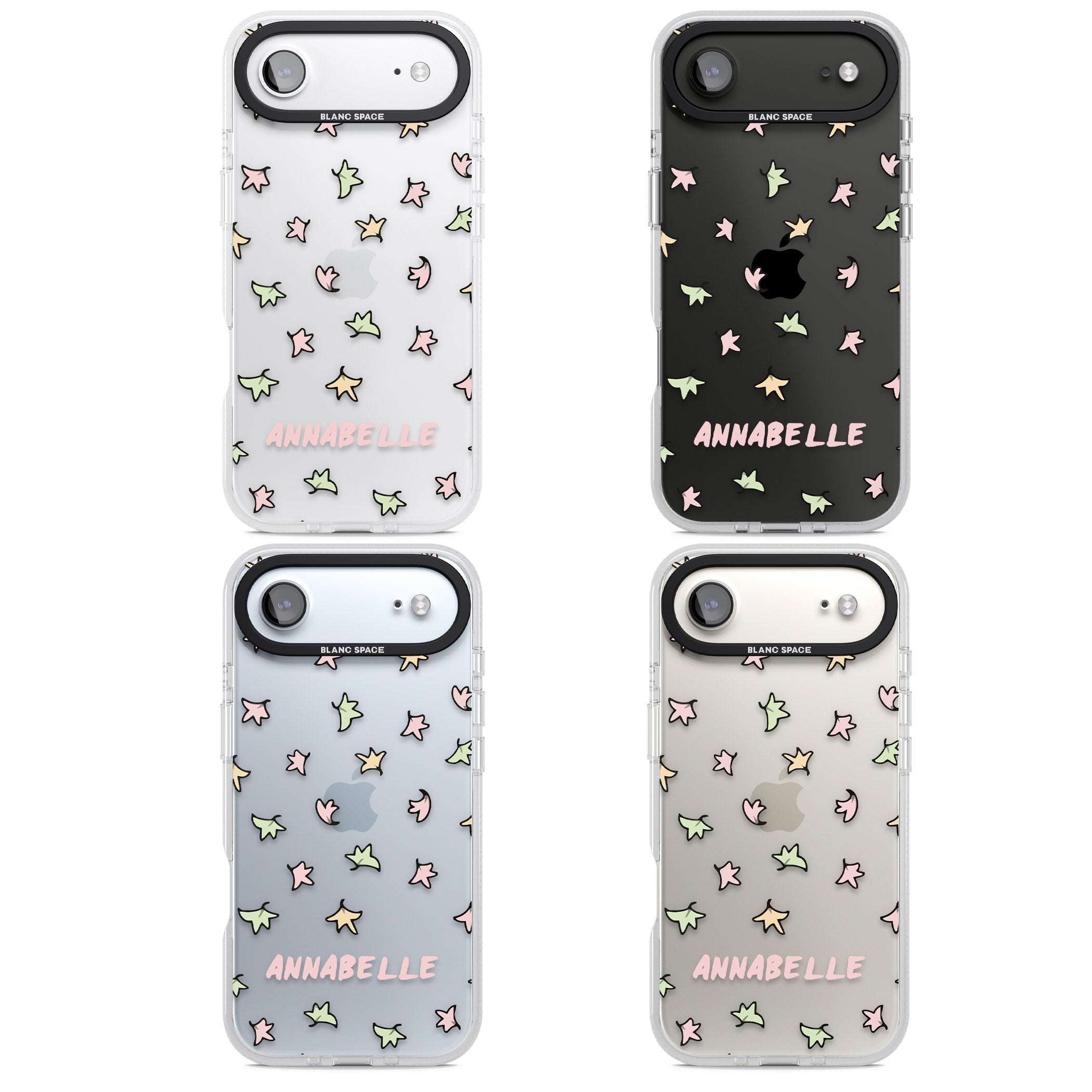 Personalised Heartstopper Leaves Pattern iPhone 17 Air Impact Air Clear Phone Case APT Impact Protection