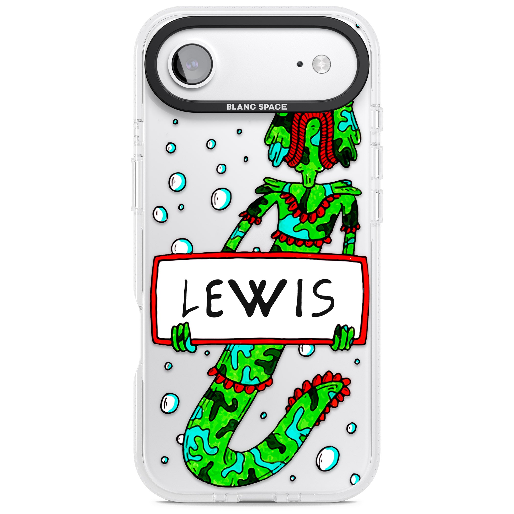 Personalised Fish Boy iPhone 17 Air Impact Air Clear Phone Case