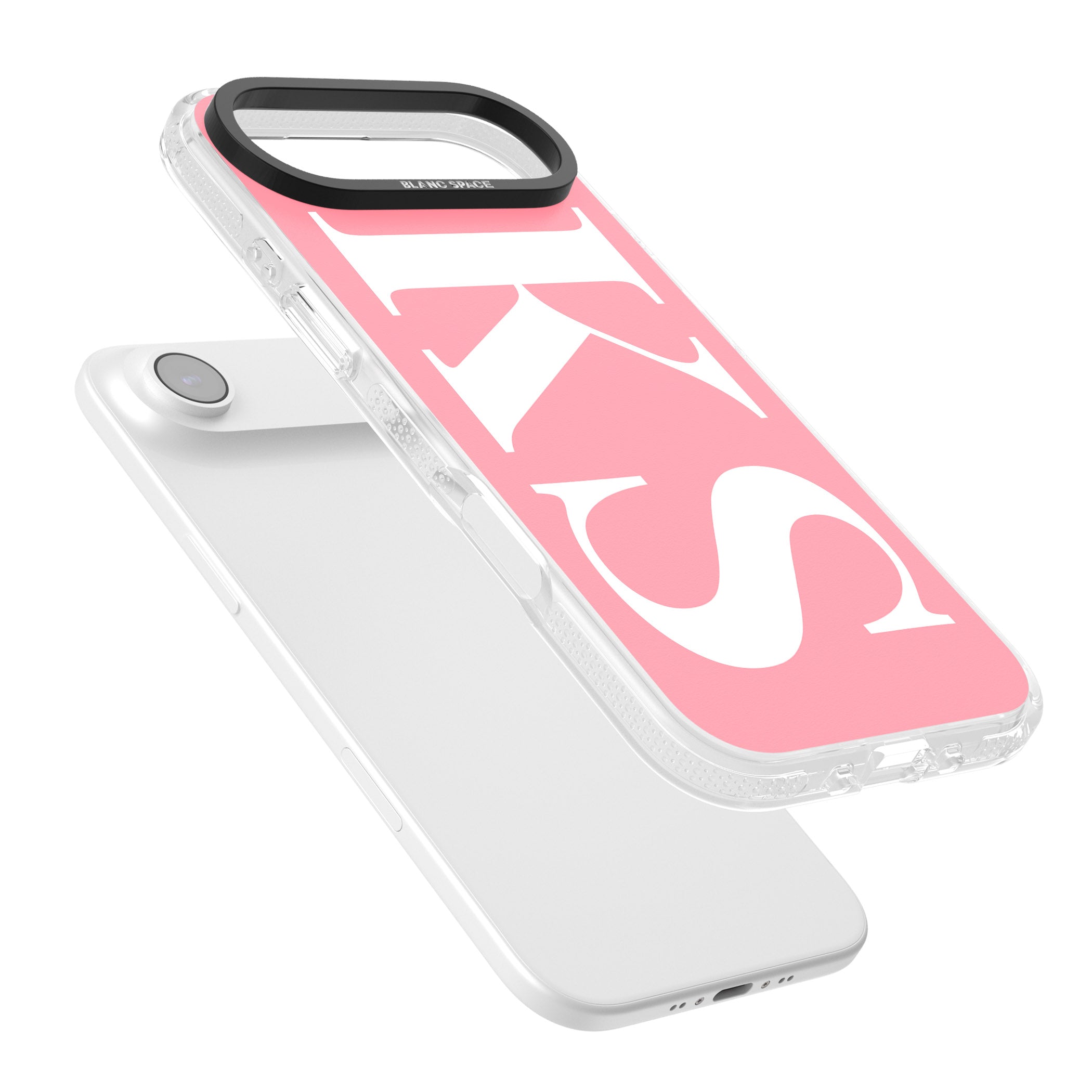 Personalised White & Pink Letters iPhone 17 Air Impact Air Clear Phone Case Colours