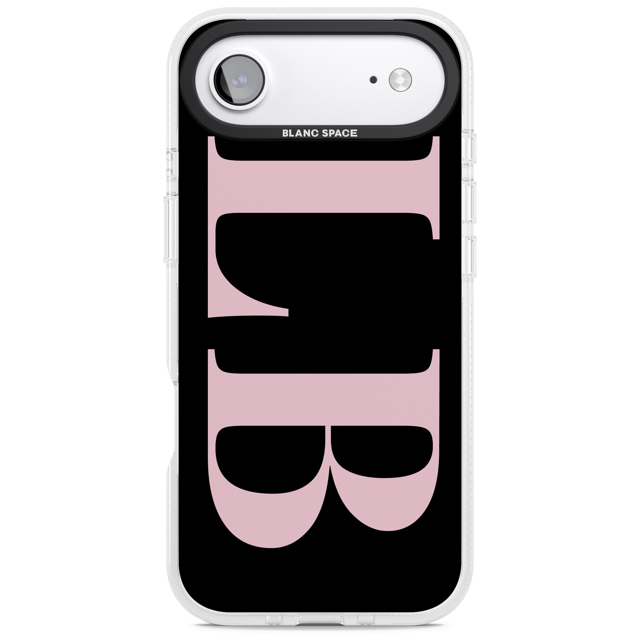 Personalised Pink & Black Green Letters iPhone 17 Air Impact Air Clear Phone Case