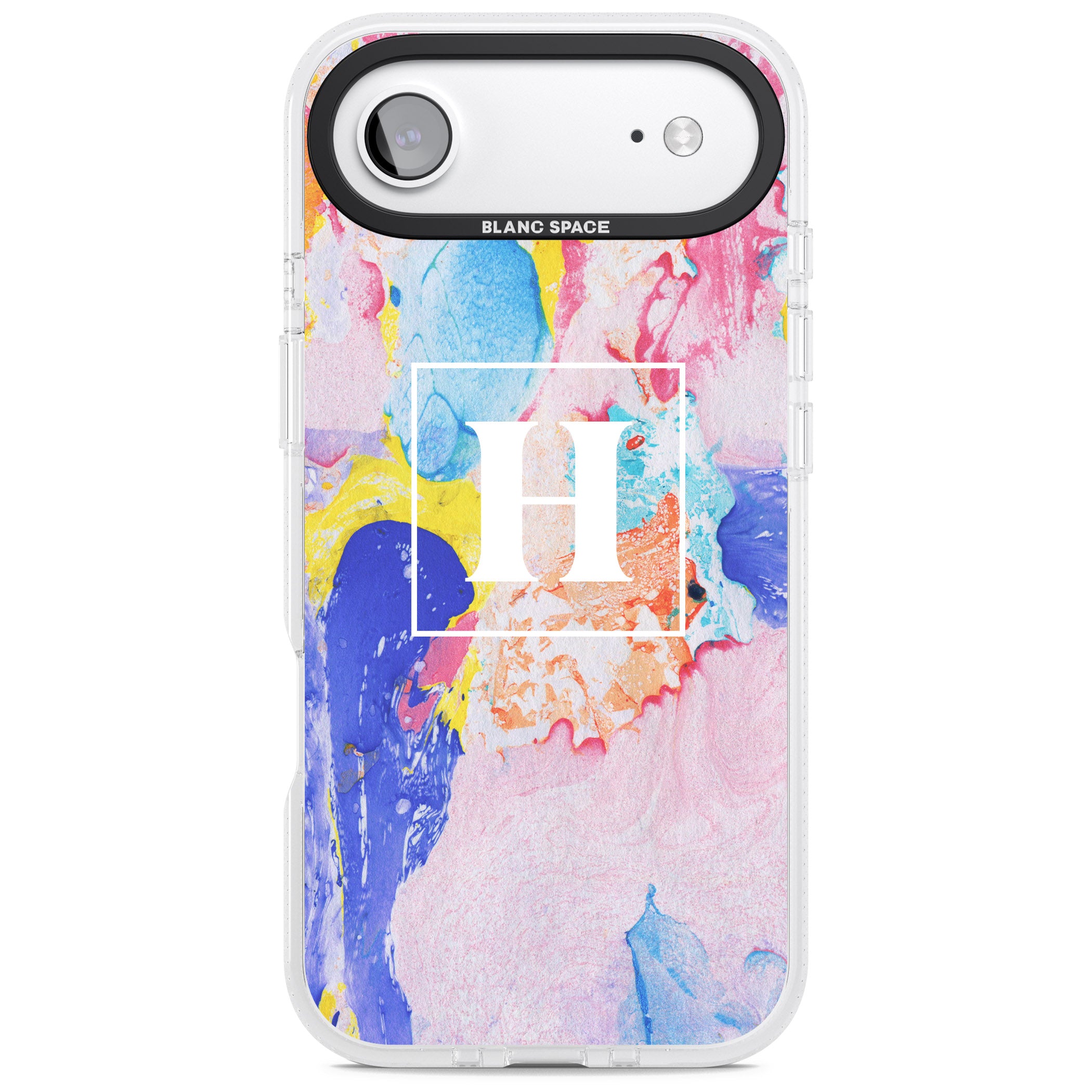 Personalised Pastel Marble Mix iPhone 17 Air Impact Air Clear Phone Case