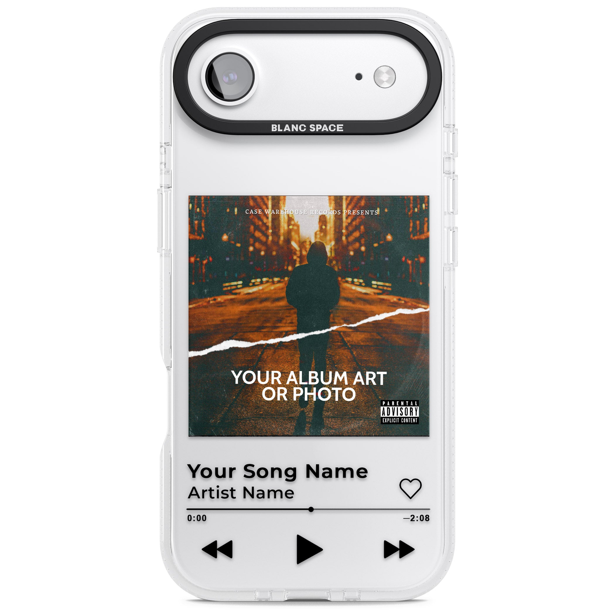Personalised Album Art iPhone 17 Air Impact Air Clear Phone Case