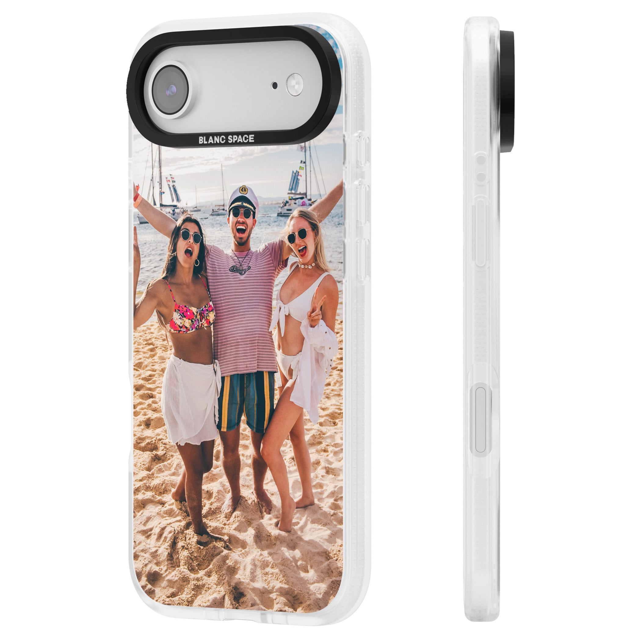 Personalised Photo iPhone 17 Air Impact Air Clear Phone Case Side Profile