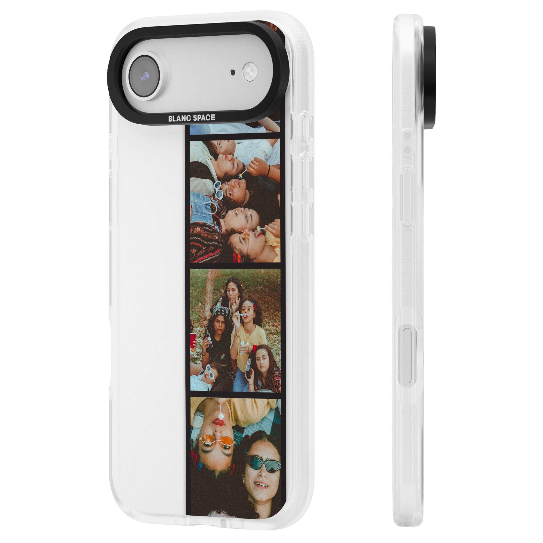 Personalised Photo Strip iPhone 17 Air Impact Air Clear Phone Case Side Profile