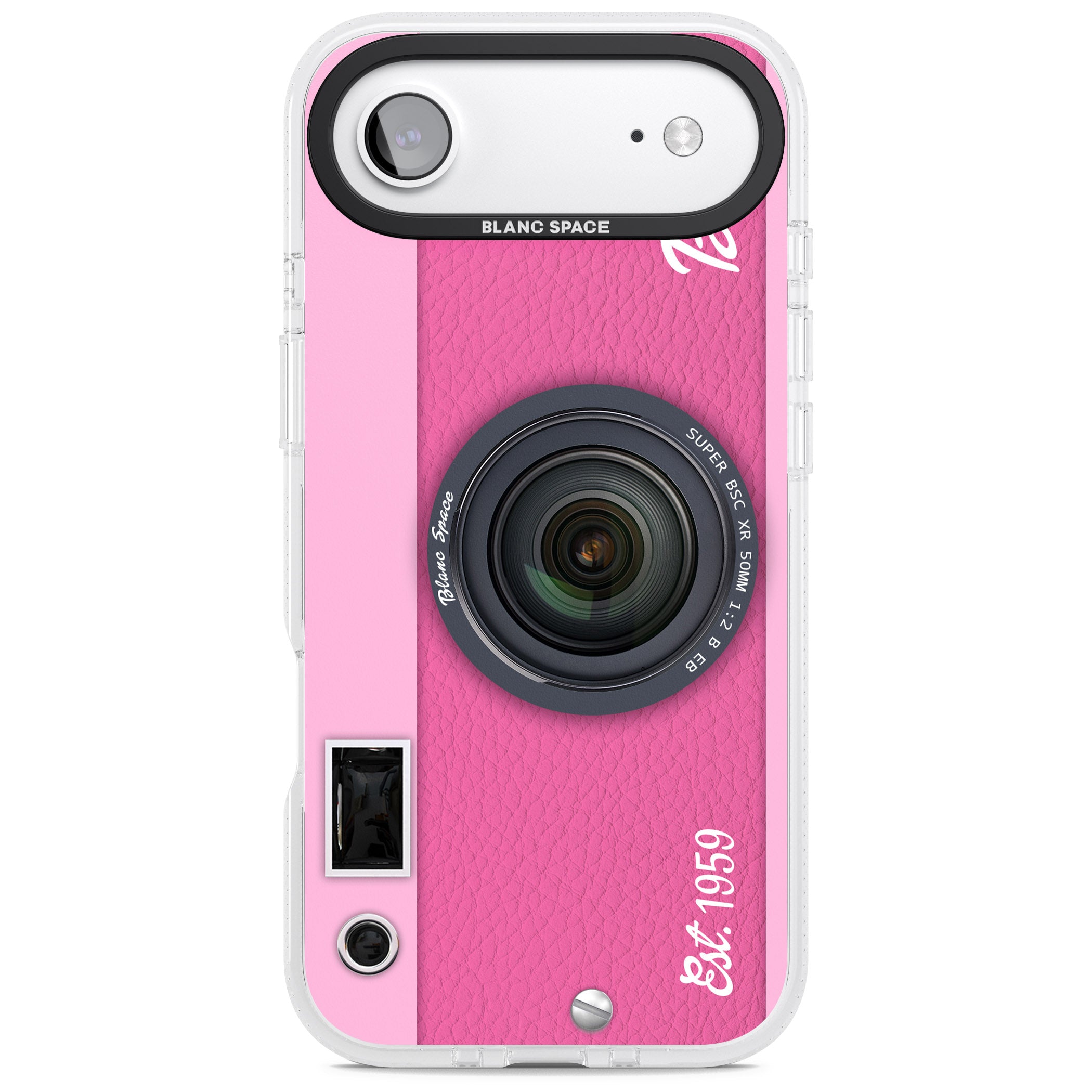 Personalised Pink Dream Camera iPhone 17 Air Impact Air Clear Phone Case