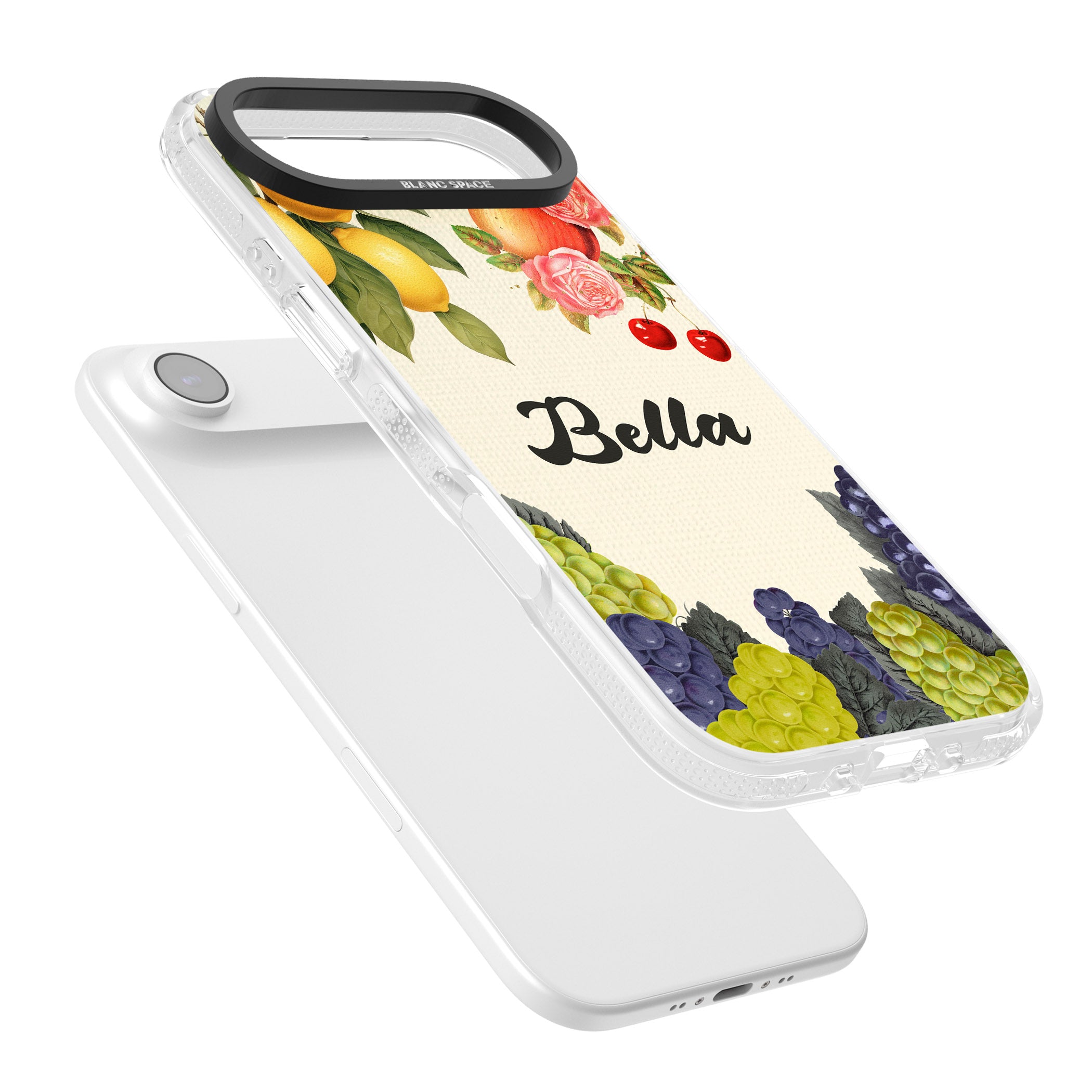 Personalised Vintage Fruits iPhone 17 Air Impact Air Clear Phone Case Colours