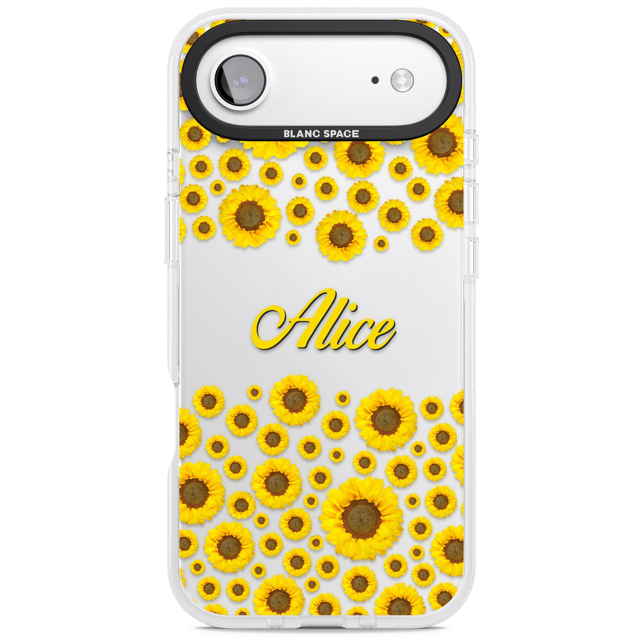 Personalised Sunflowers iPhone 17 Air Impact Air Clear Phone Case