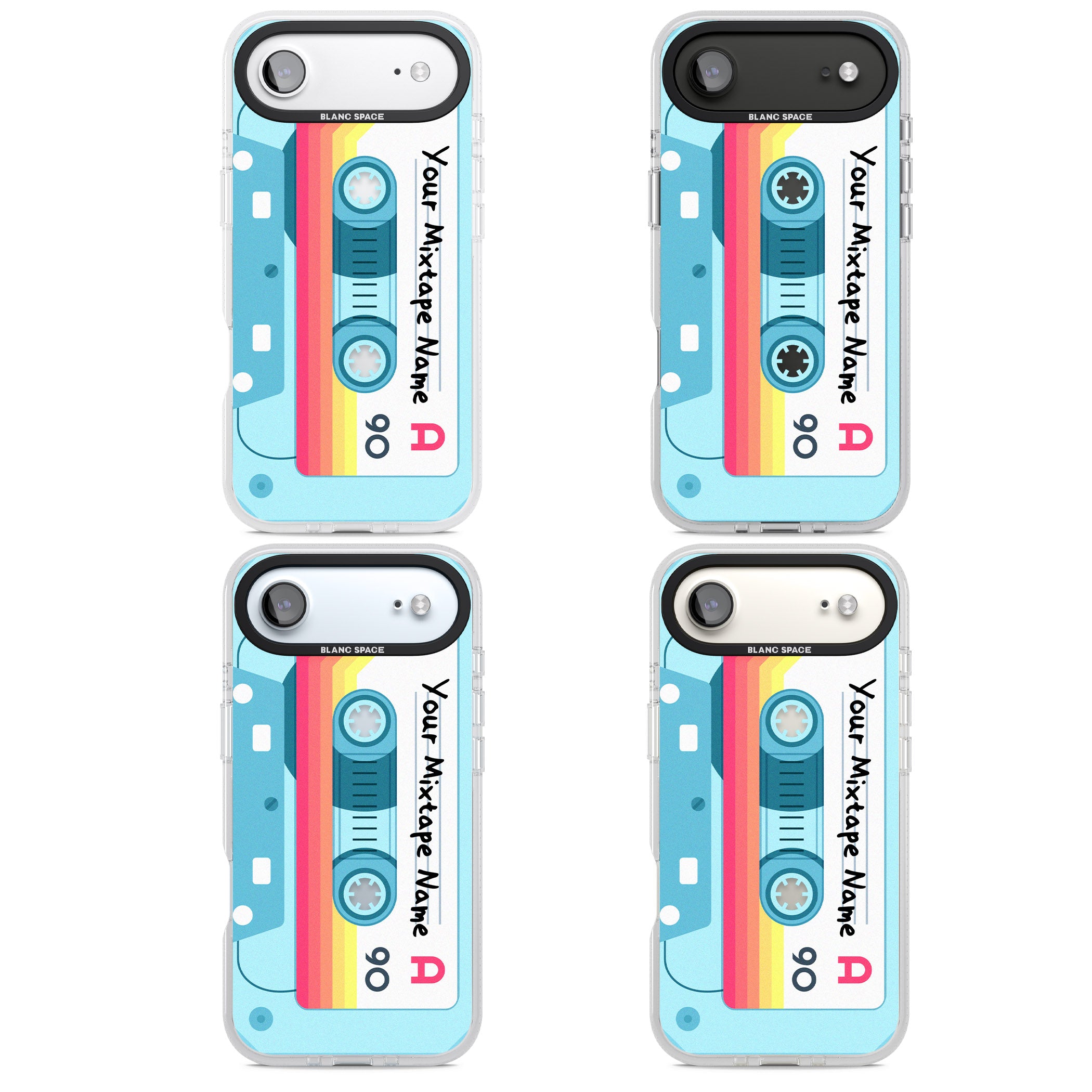Personalised Retro Mixtape Sporty iPhone 17 Air Impact Air Clear Phone Case APT Impact Protection