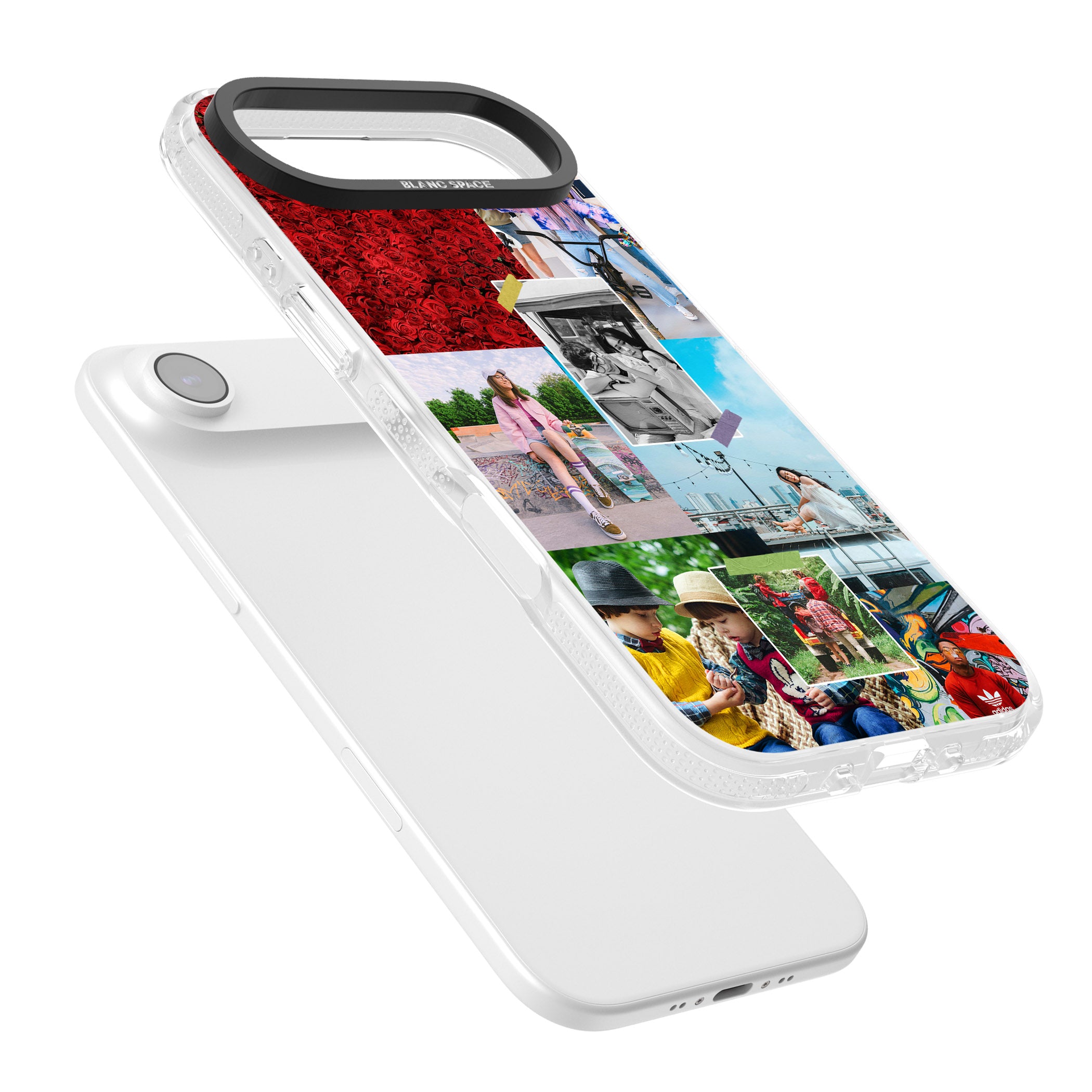 Personalised Photo Collage iPhone 17 Air Impact Air Clear Phone Case Colours
