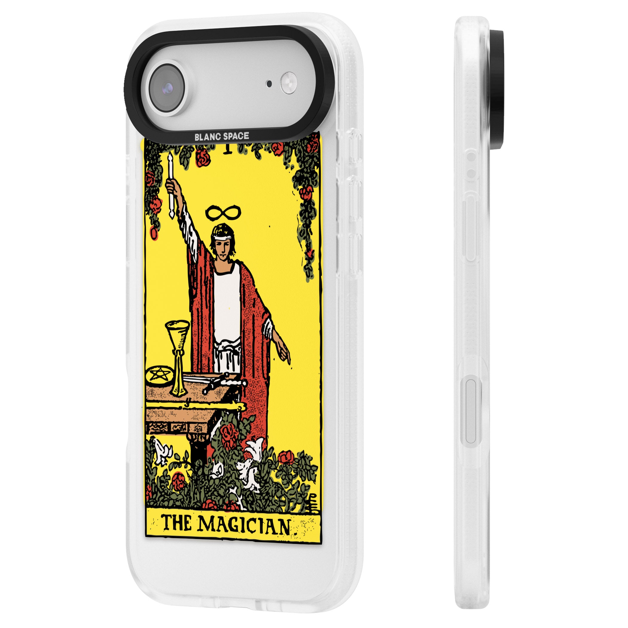Personalised The Magician Tarot Card (Color) iPhone 17 Air Impact Air Clear Phone Case Side Profile