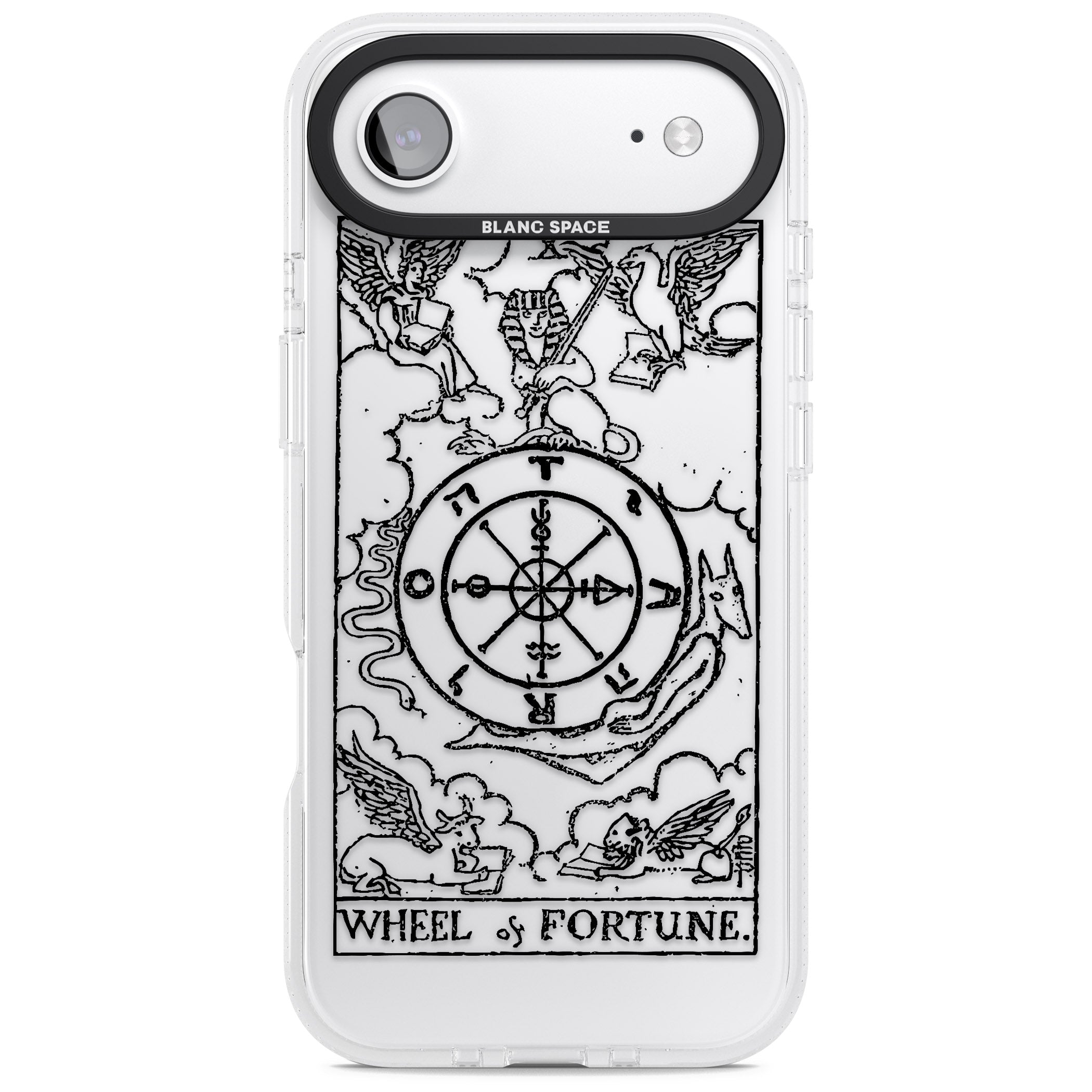 Personalised Wheel Of Fortune Tarot Transparent iPhone 17 Air Impact Air Clear Phone Case