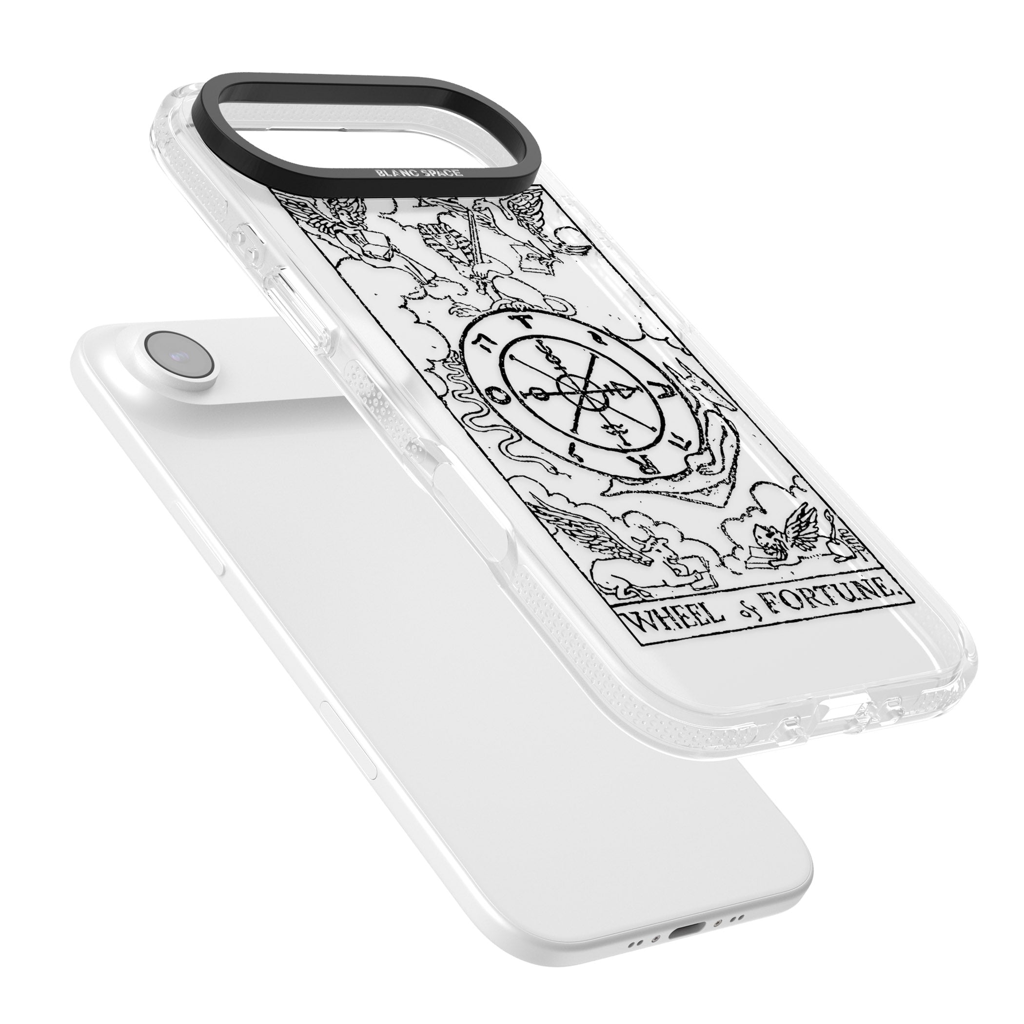 Personalised Wheel Of Fortune Tarot Transparent iPhone 17 Air Impact Air Clear Phone Case Colours