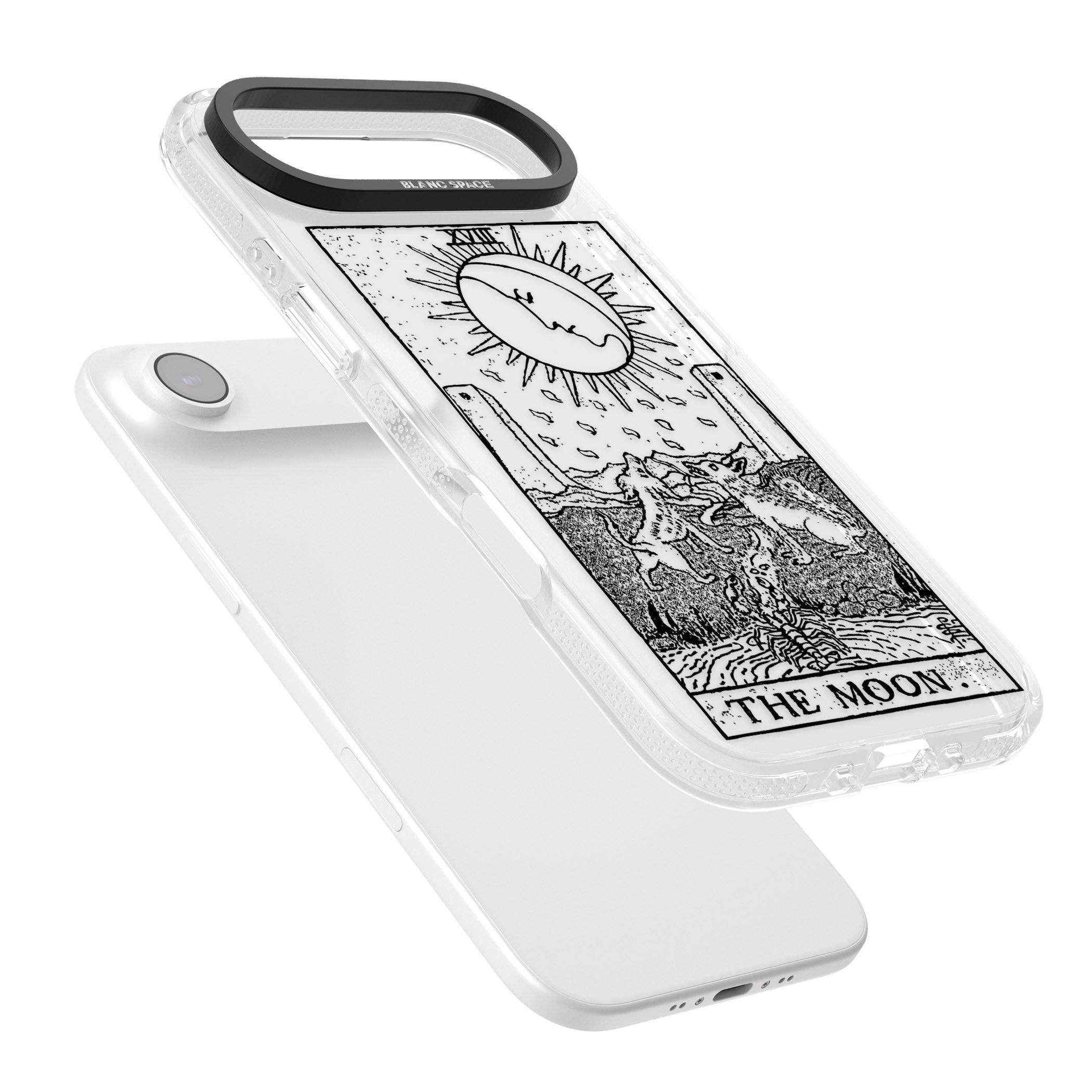 Personalised The Moon Tarot Card (Clear) iPhone 17 Air Impact Air Clear Phone Case Colours