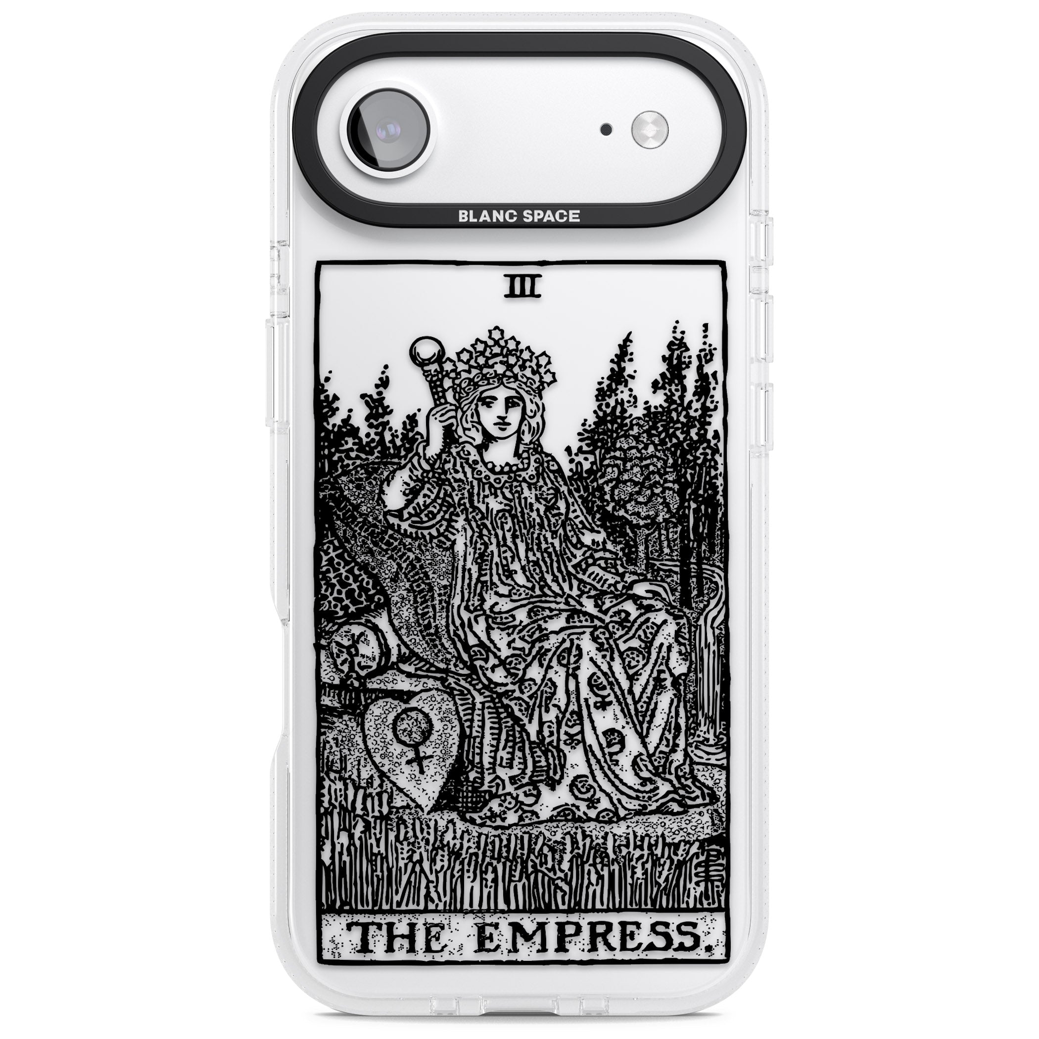 Personalised The Empress Tarot Card (Clear) iPhone 17 Air Impact Air Clear Phone Case