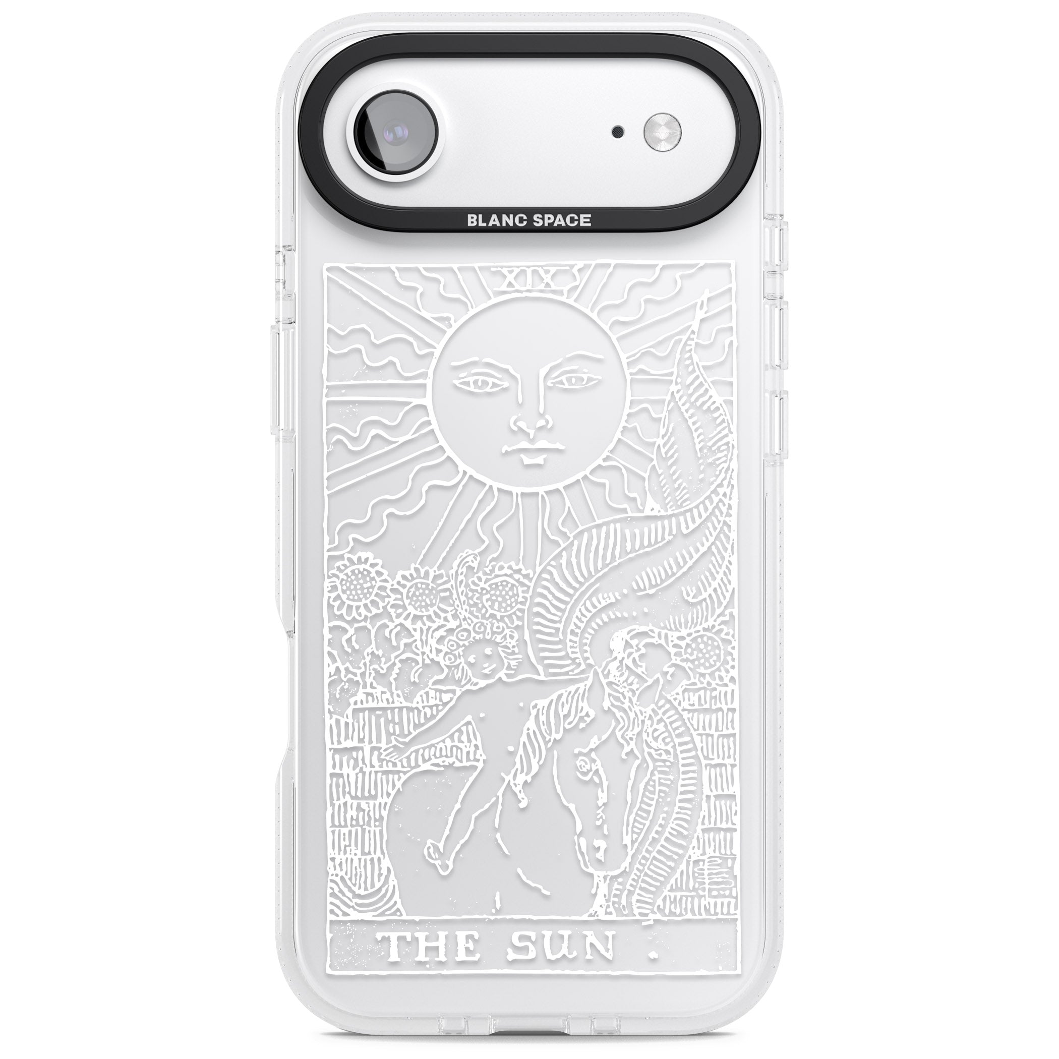 Personalised The Sun Tarot Card (White) iPhone 17 Air Impact Air Clear Phone Case