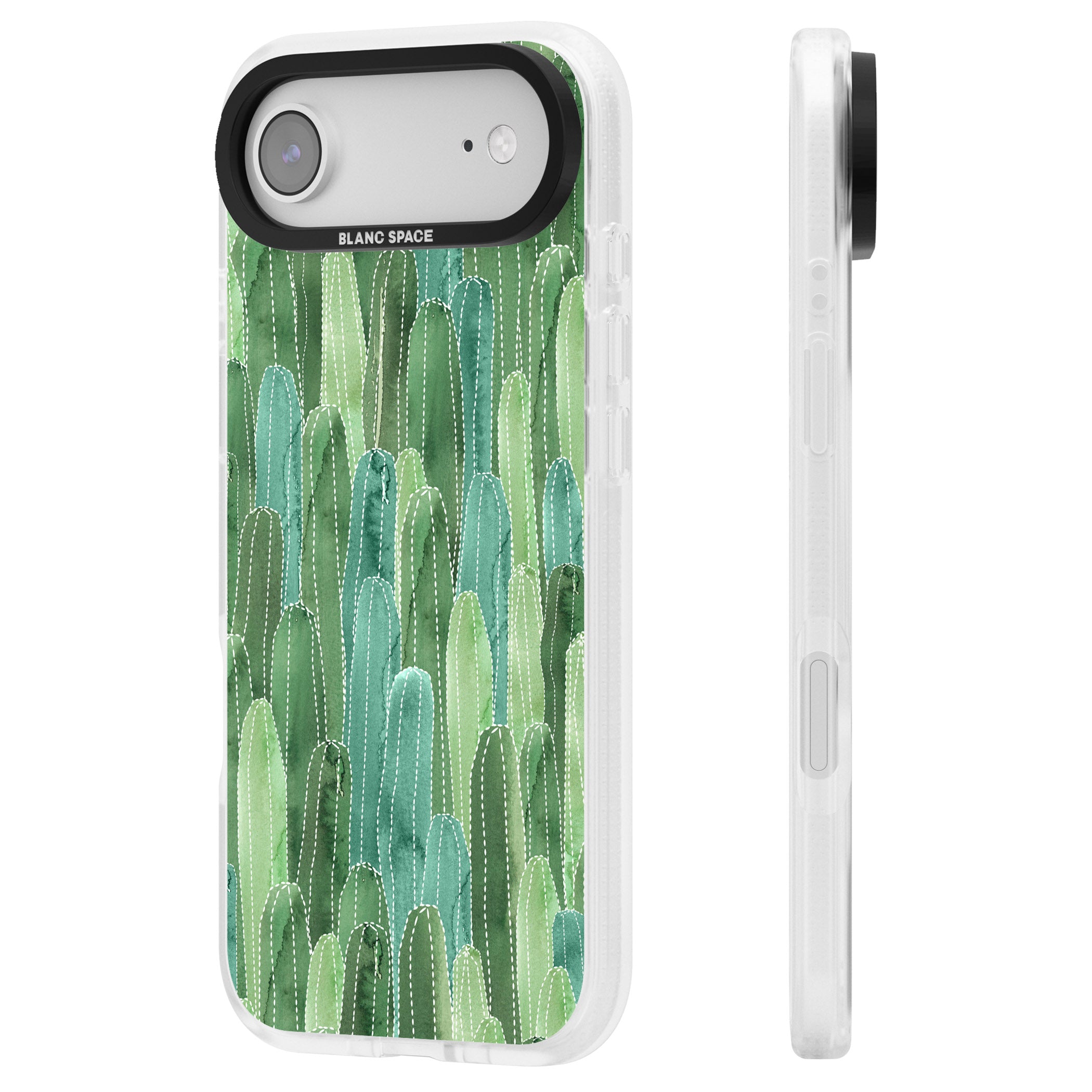 Skinny Cacti iPhone 17 Air Impact Air Clear Phone Case Side Profile