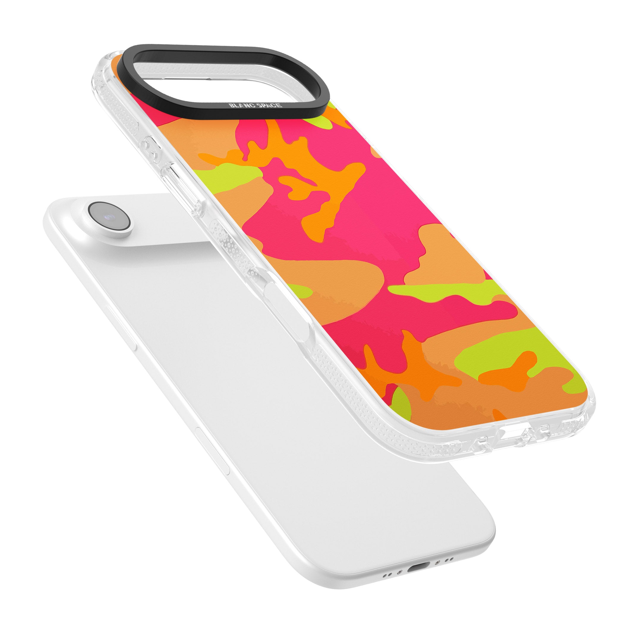 Neon Camo iPhone 17 Air Impact Air Clear Phone Case Colours