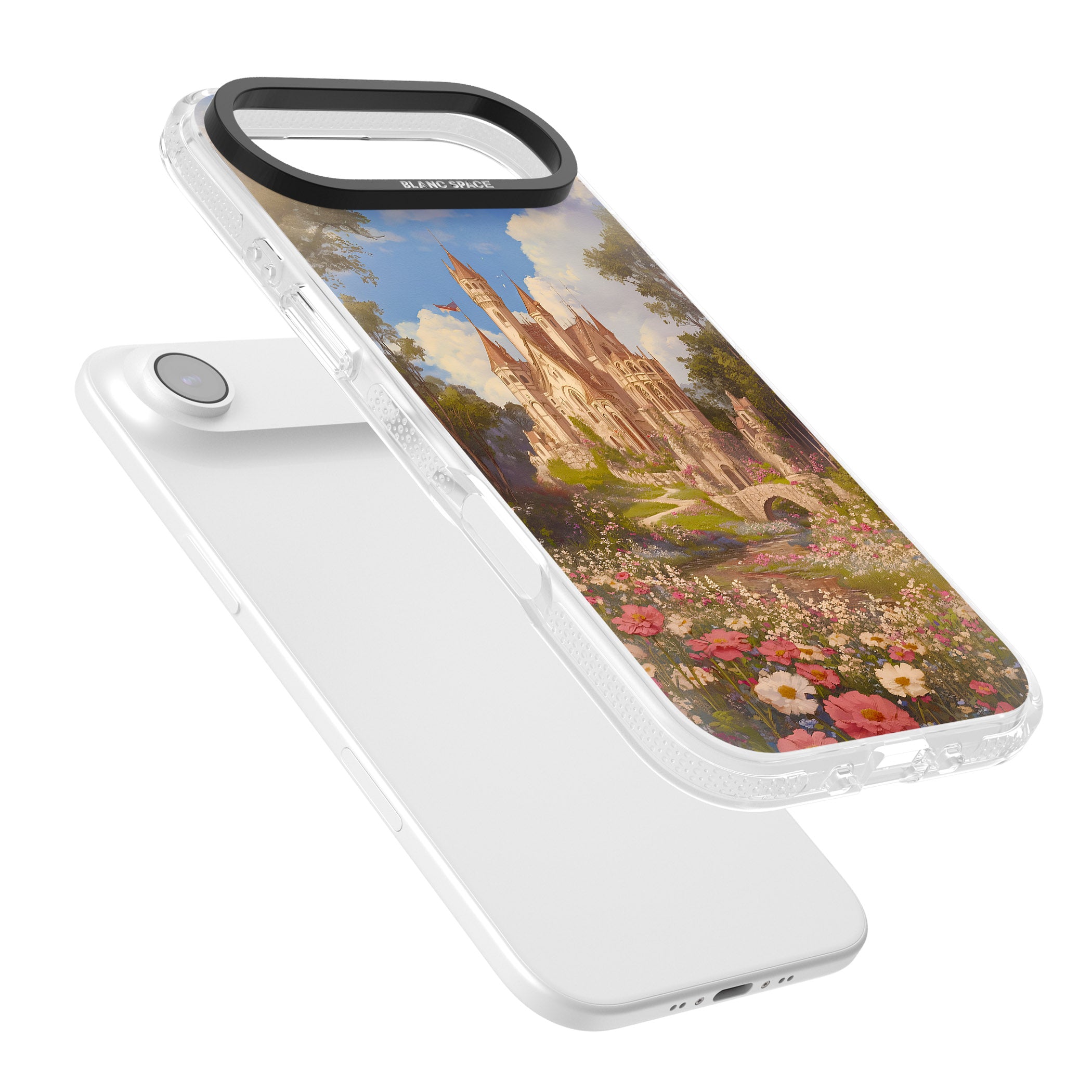 Castle Flower Fields iPhone 17 Air Impact Air Clear Phone Case Colours