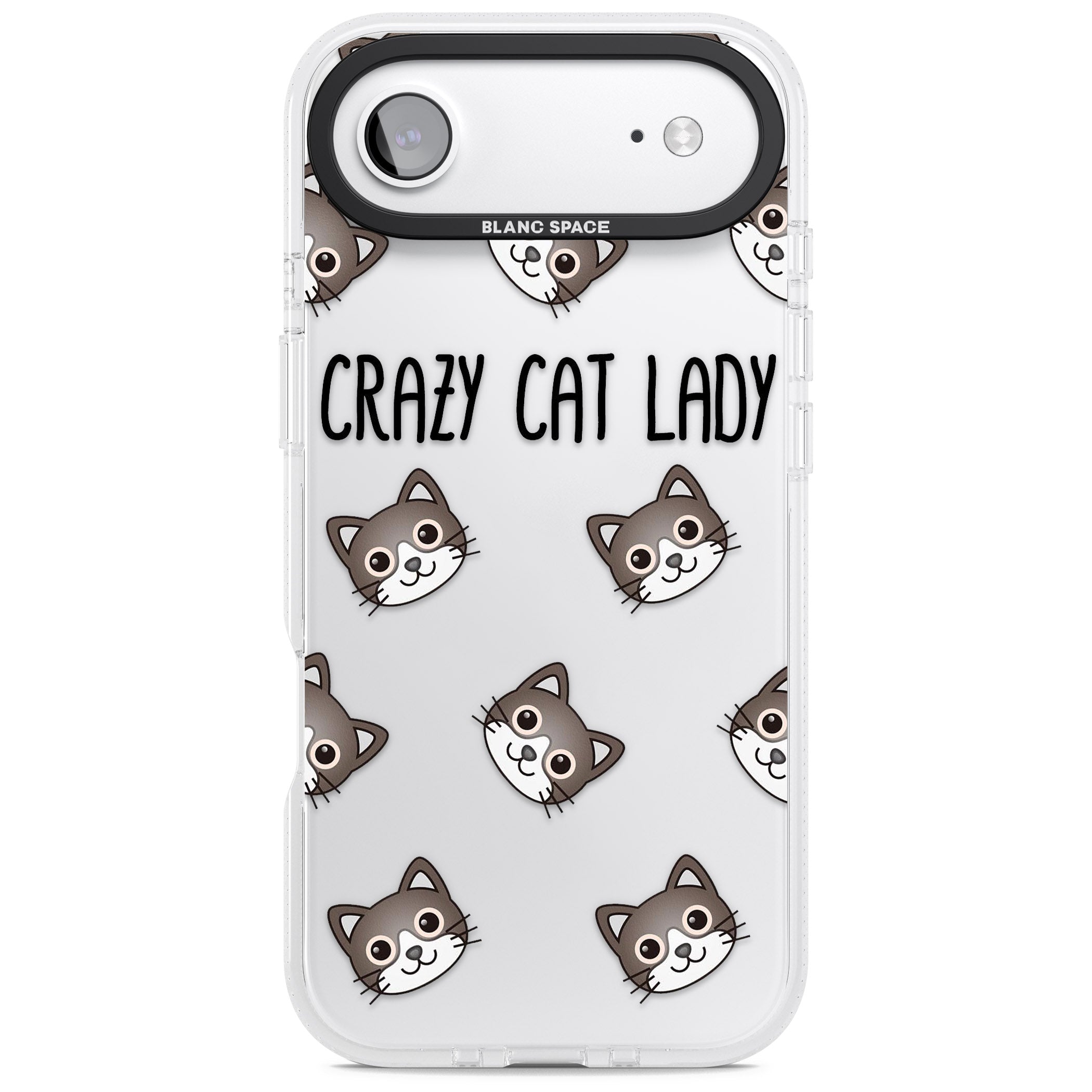 Crazy Cat Lady iPhone 17 Air Impact Air Clear Phone Case