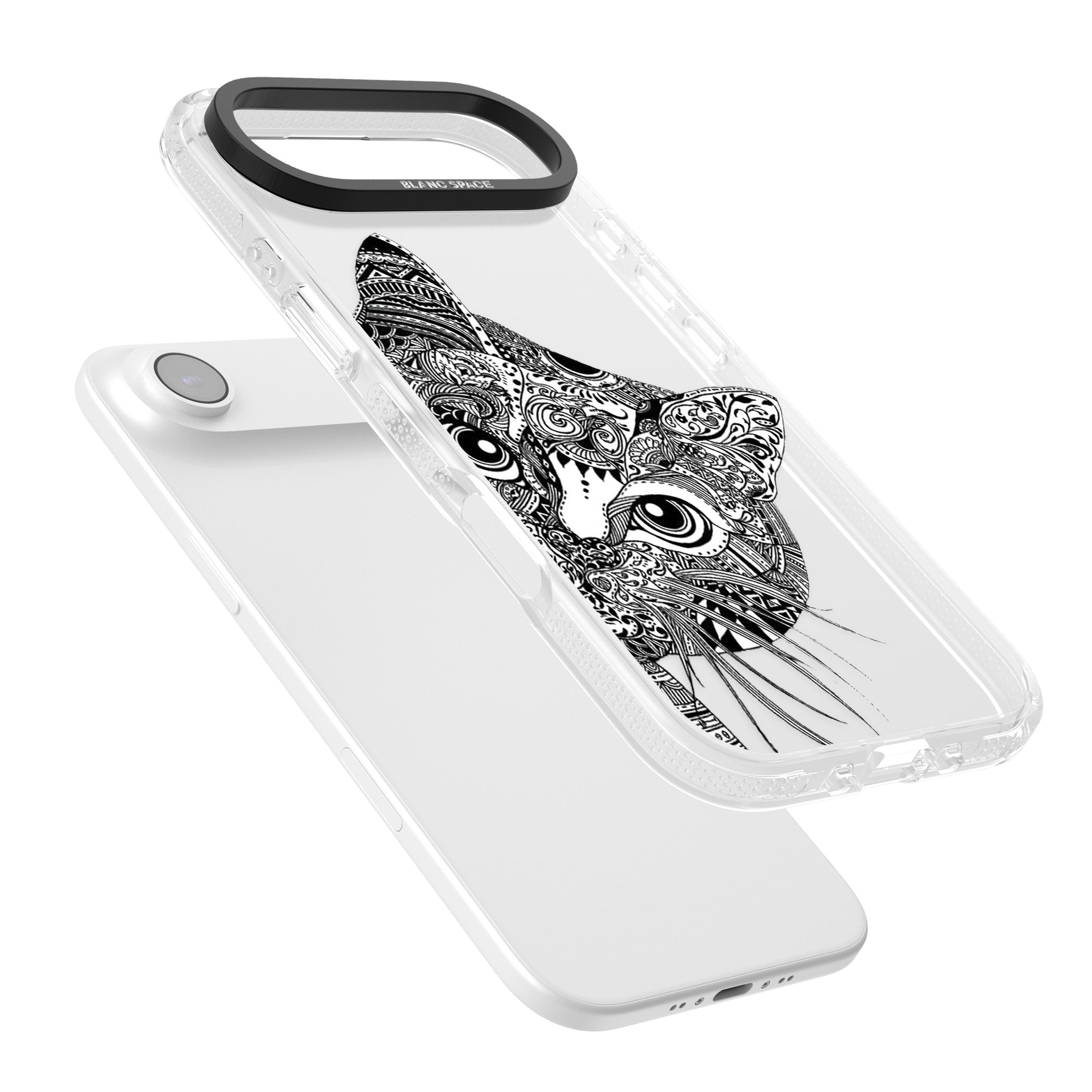 Henna Cat iPhone 17 Air Impact Air Clear Phone Case Colours