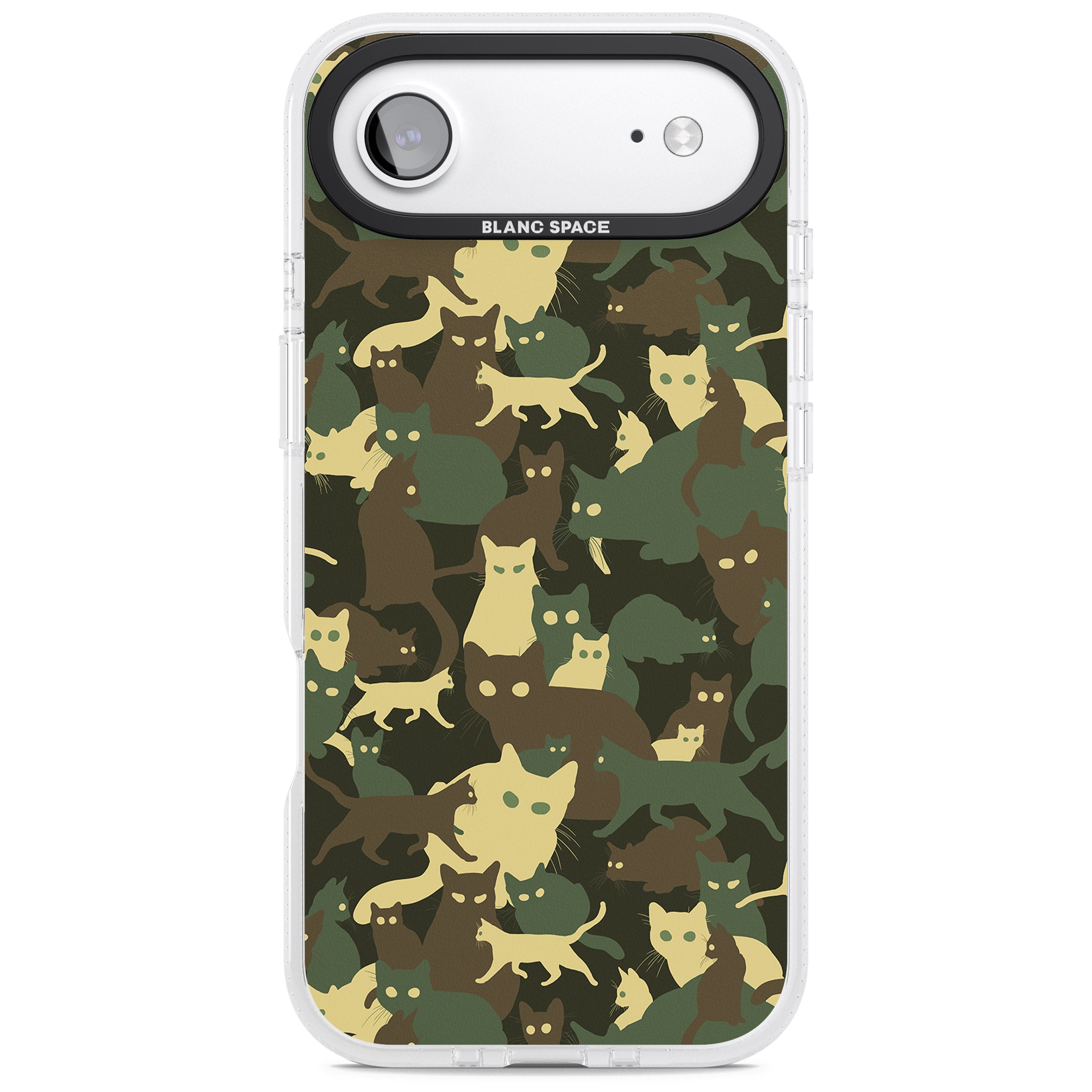 Forest Cat Camo iPhone 17 Air Impact Air Clear Phone Case