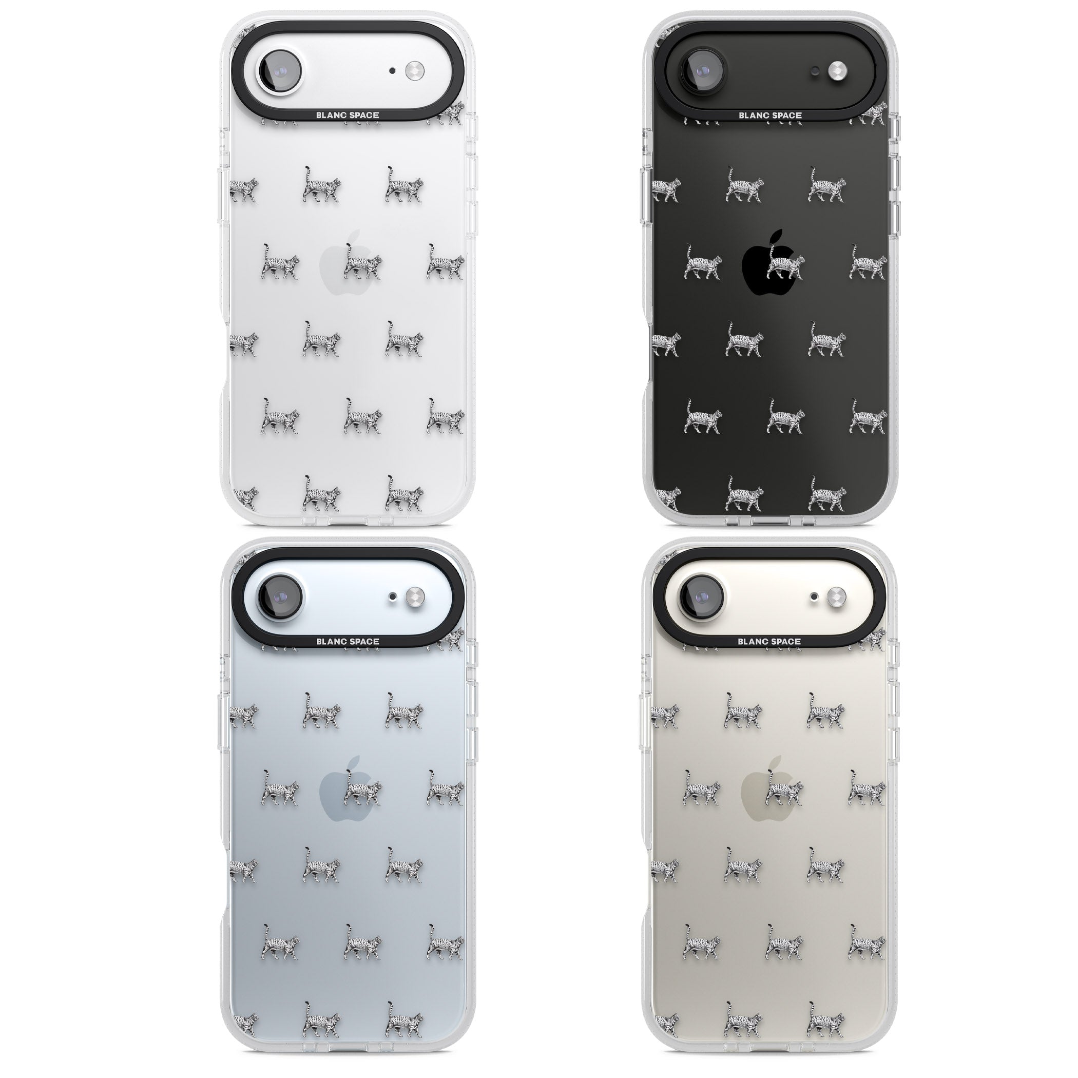British Shorthair Cat Pattern iPhone 17 Air Impact Air Clear Phone Case APT Impact Protection