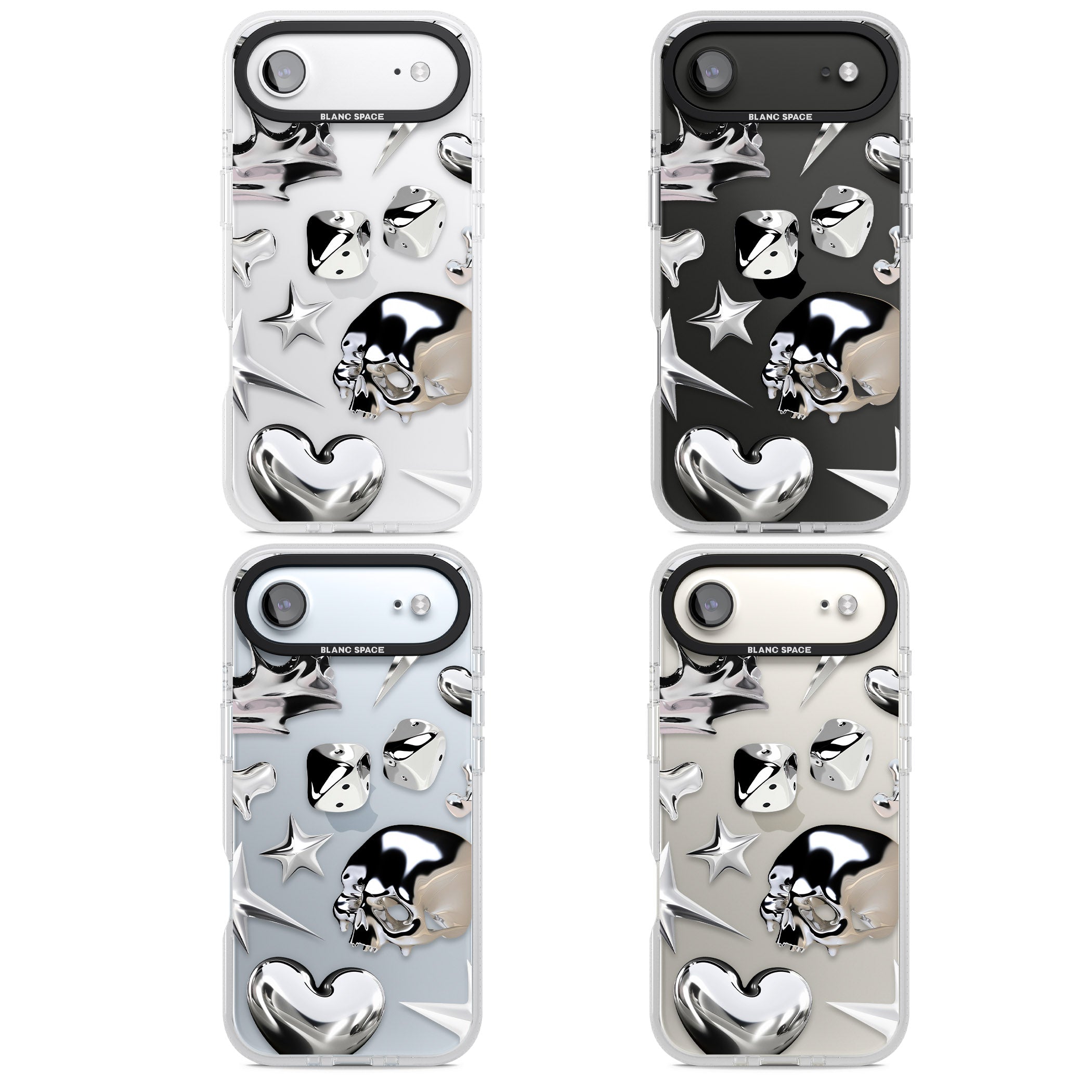 Chromed iPhone 17 Air Impact Air Clear Phone Case APT Impact Protection