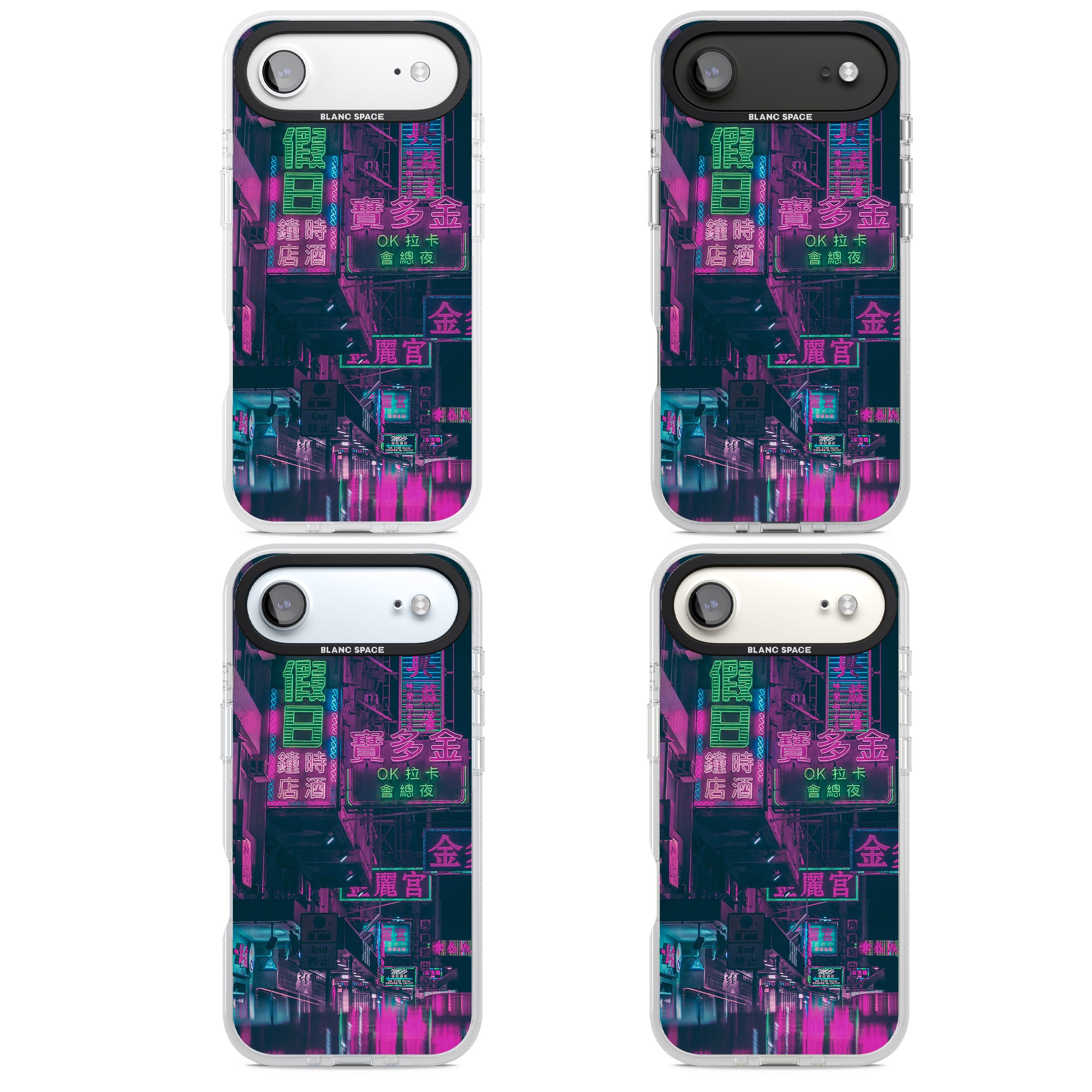 Neon Night Strip iPhone 17 Air Impact Air Clear Phone Case APT Impact Protection