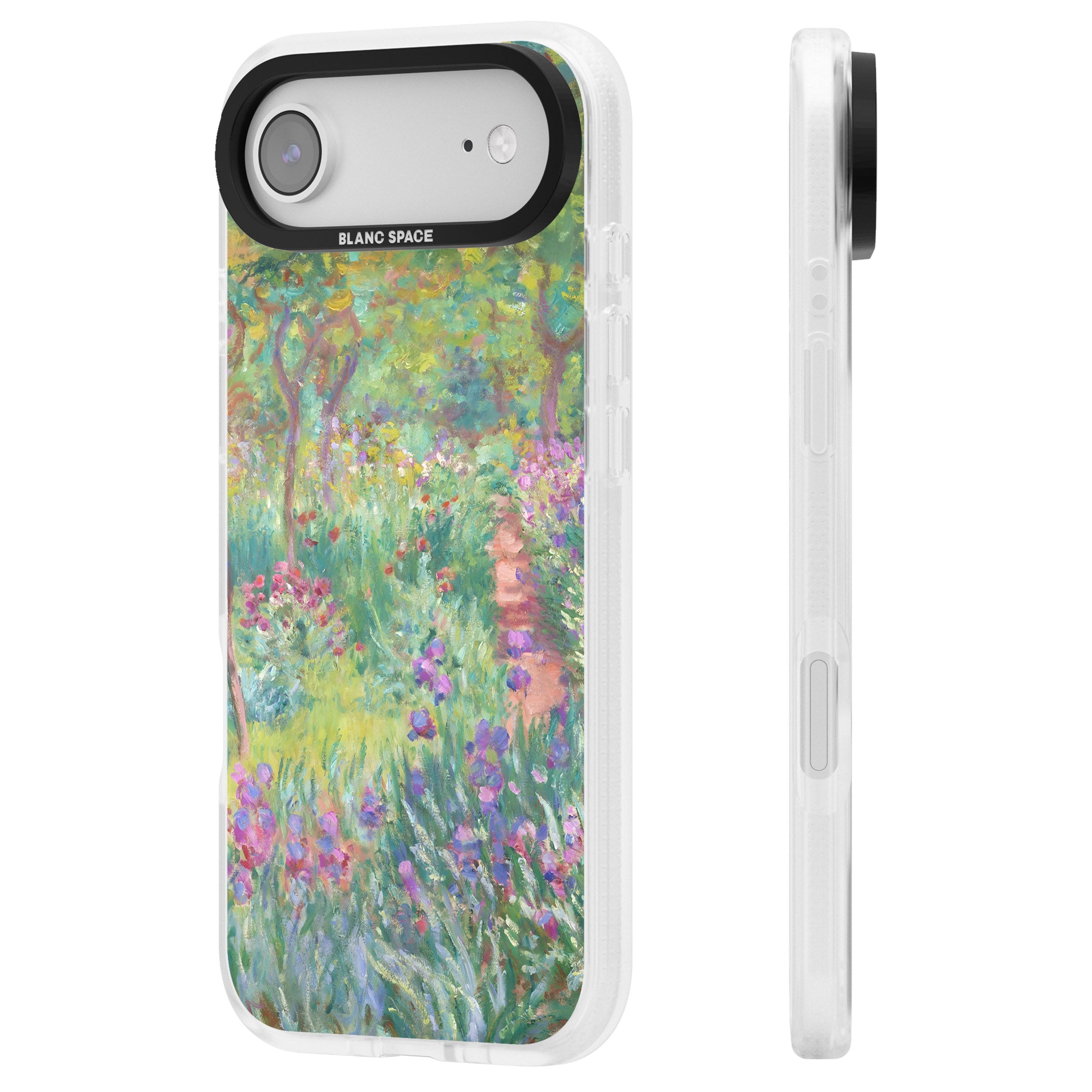 Garden in Giverny iPhone 17 Air Impact Air Clear Phone Case Side Profile