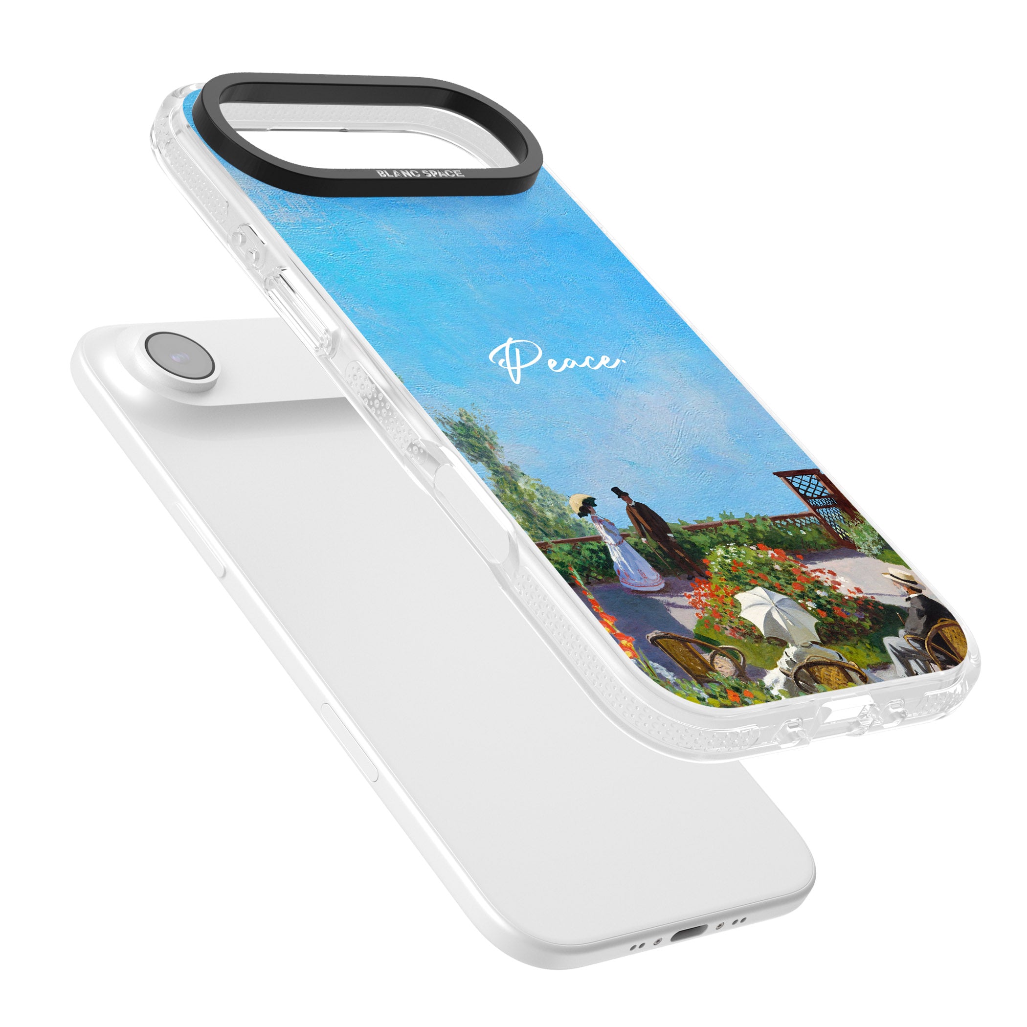 Monet Garden Terrace iPhone 17 Air Impact Air Clear Phone Case Colours