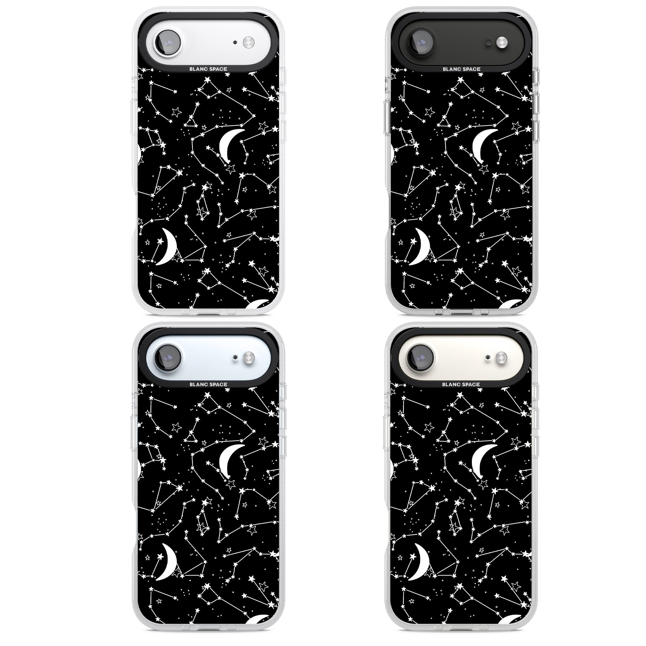 Black Celestial Constellations iPhone 17 Air Impact Air Clear Phone Case APT Impact Protection