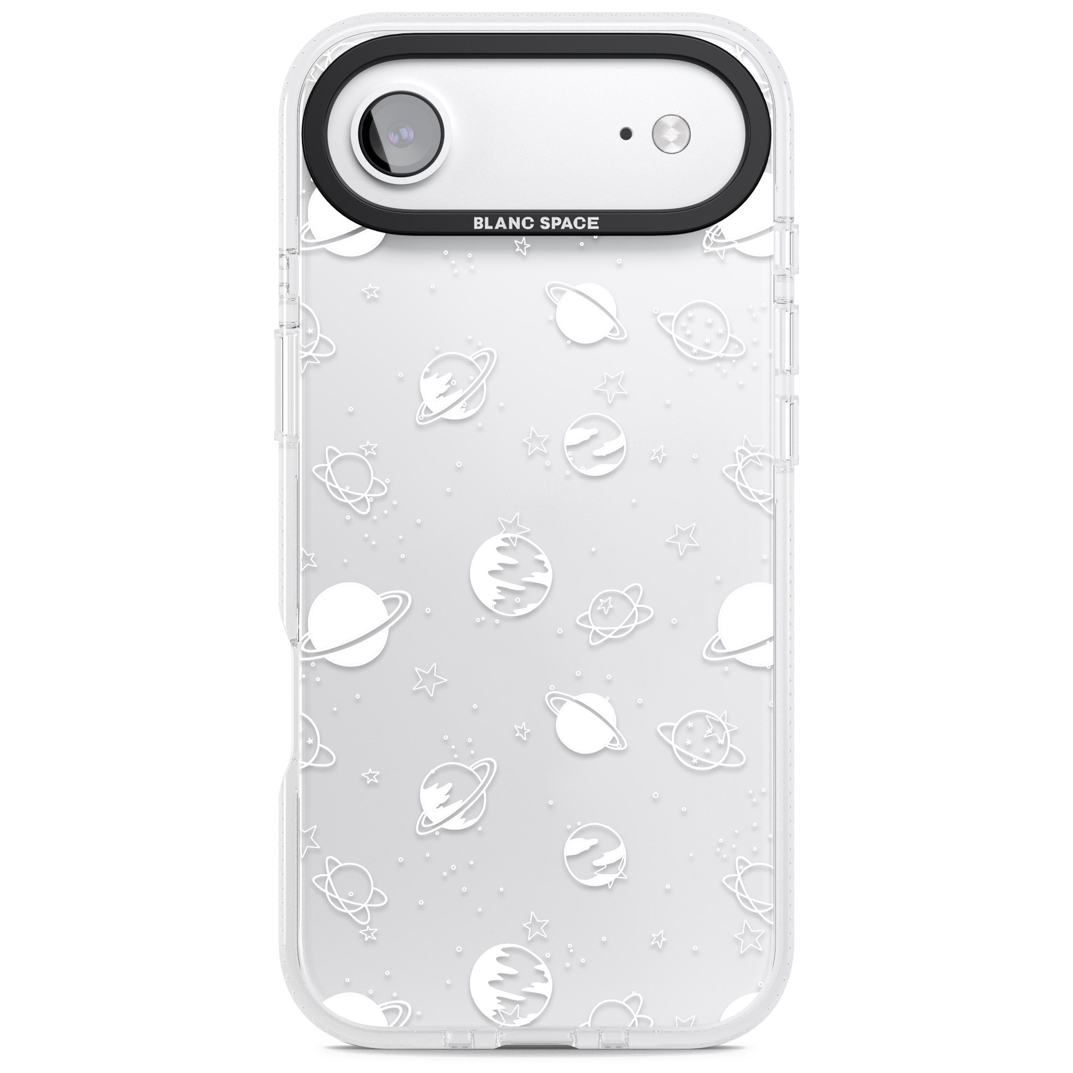 Cosmic Black Planet iPhone 17 Air Impact Air Clear Phone Case