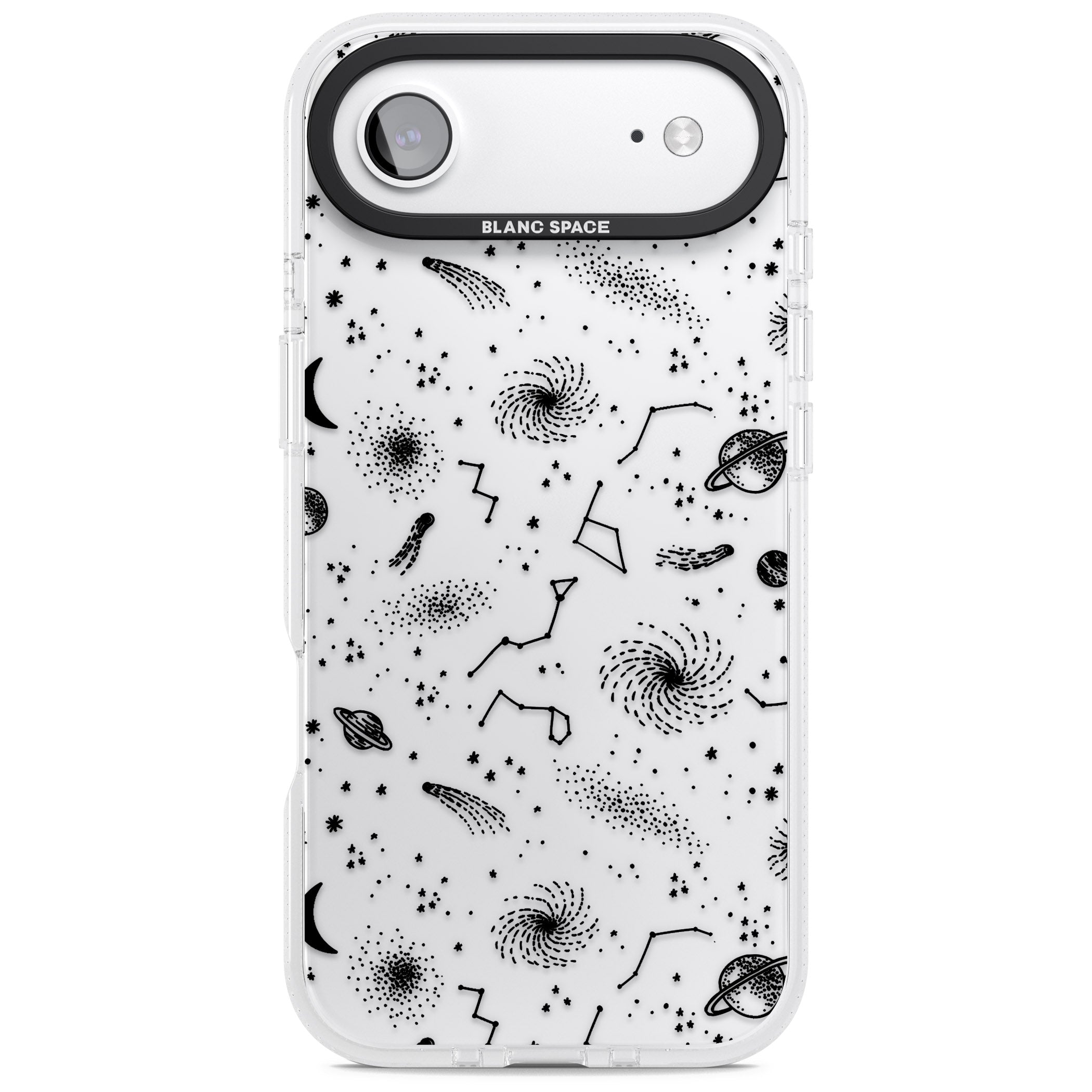 Galactic Sketch iPhone 17 Air Impact Air Clear Phone Case
