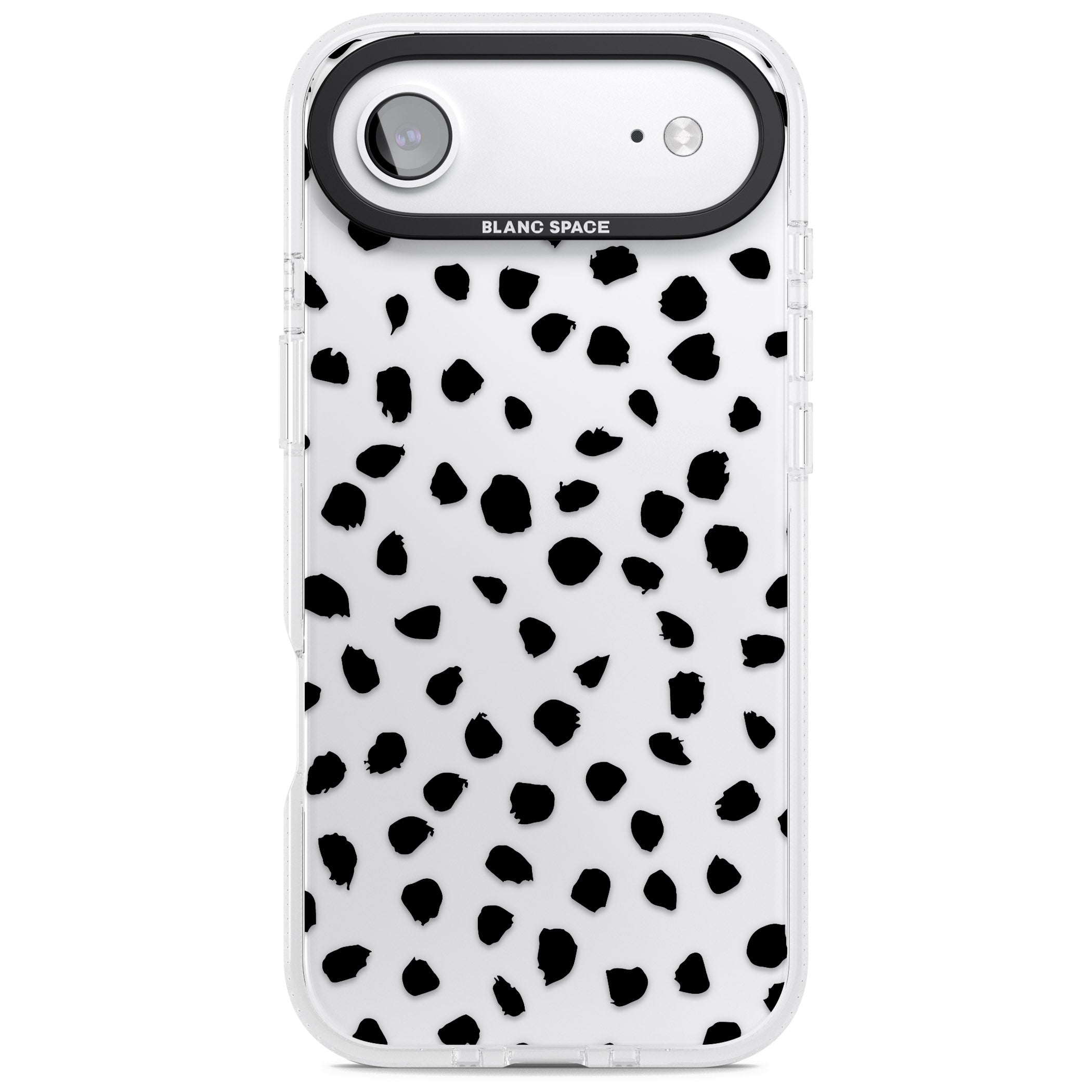 Black Dalmatian Polka Dot iPhone 17 Air Impact Air Clear Phone Case
