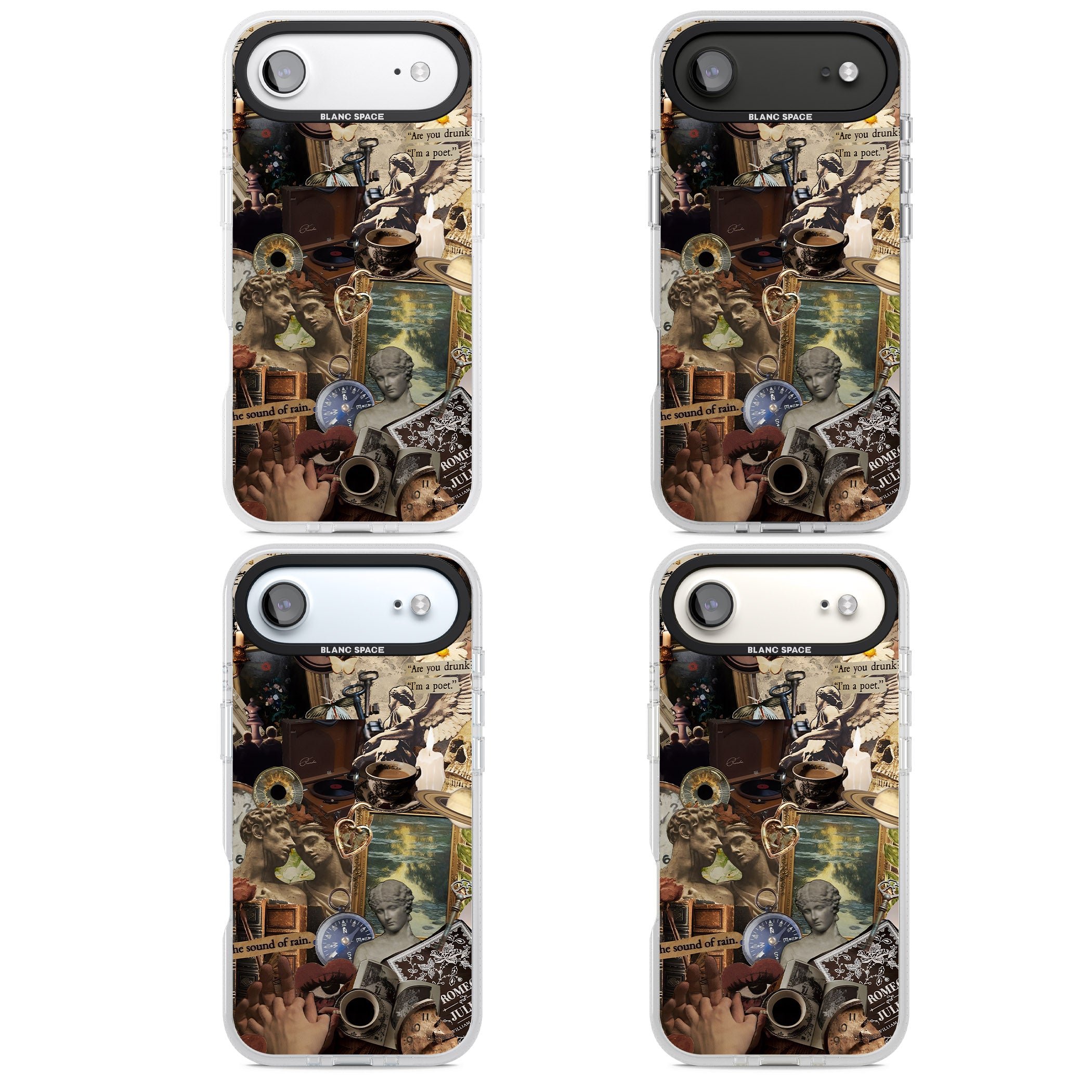 Vintage Academia Collage iPhone 17 Air Impact Air Clear Phone Case APT Impact Protection