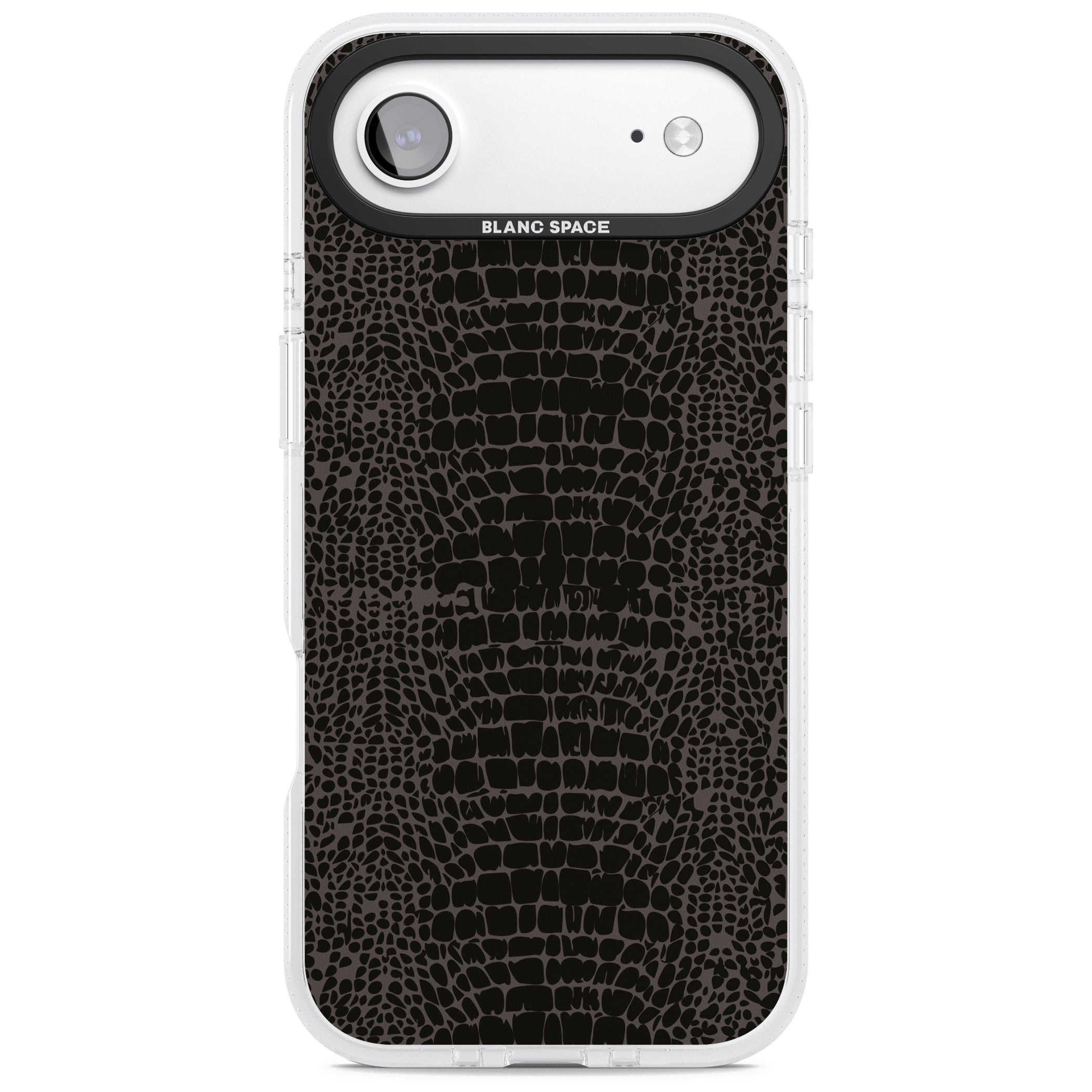 Dark Animal Print Snake Skin iPhone 17 Air Impact Air Clear Phone Case