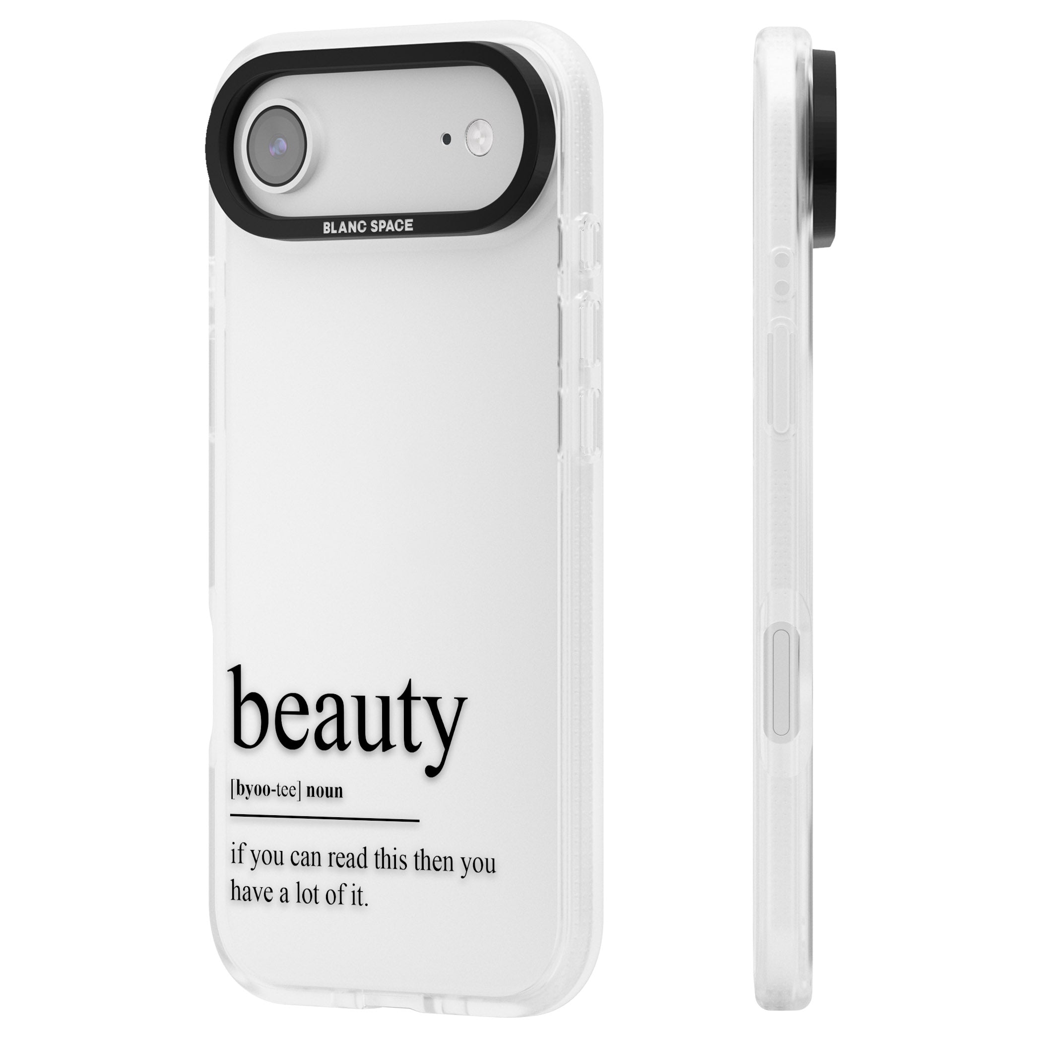 Beauty iPhone 17 Air Impact Air Clear Phone Case Side Profile