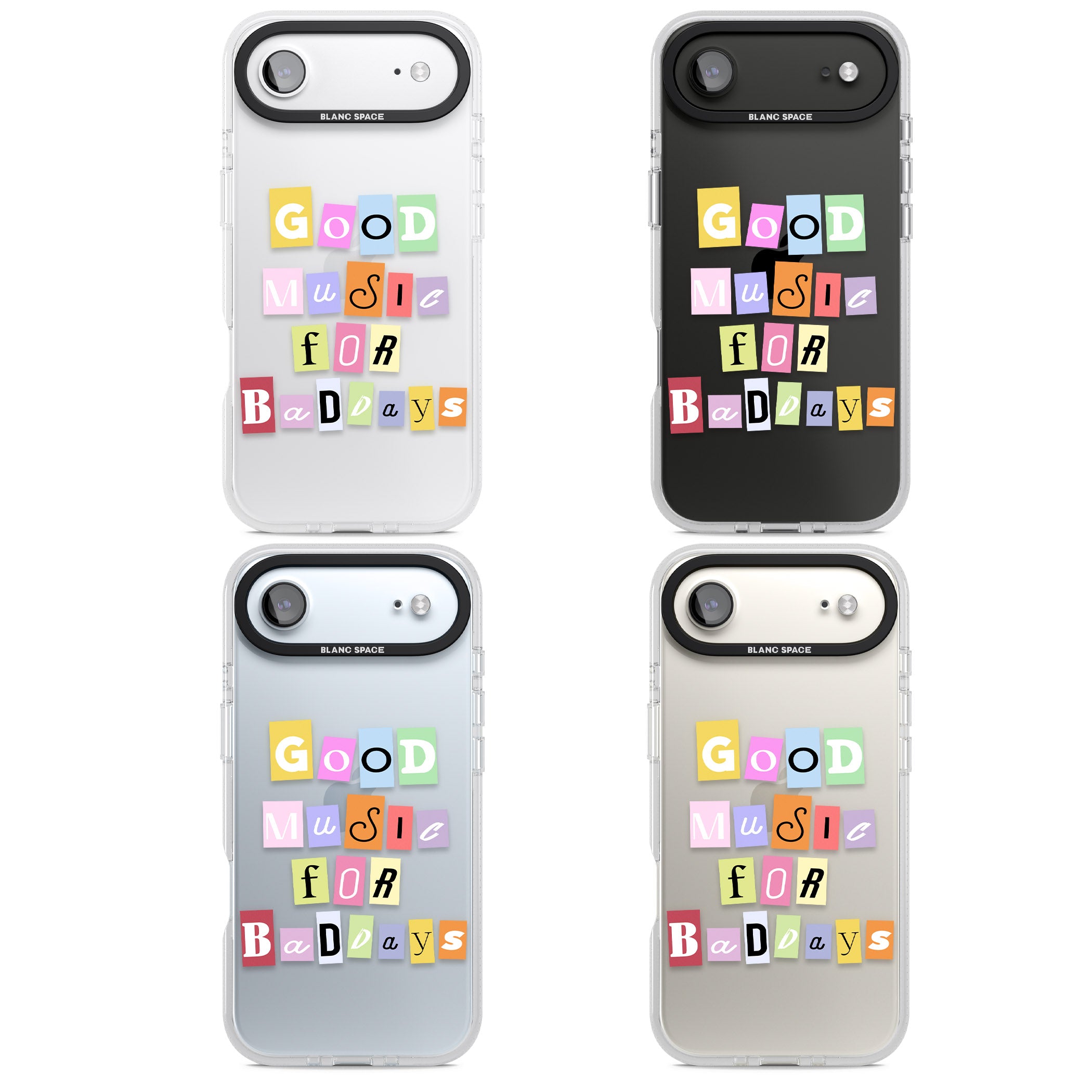 Good Music For Bad Days iPhone 17 Air Impact Air Clear Phone Case APT Impact Protection