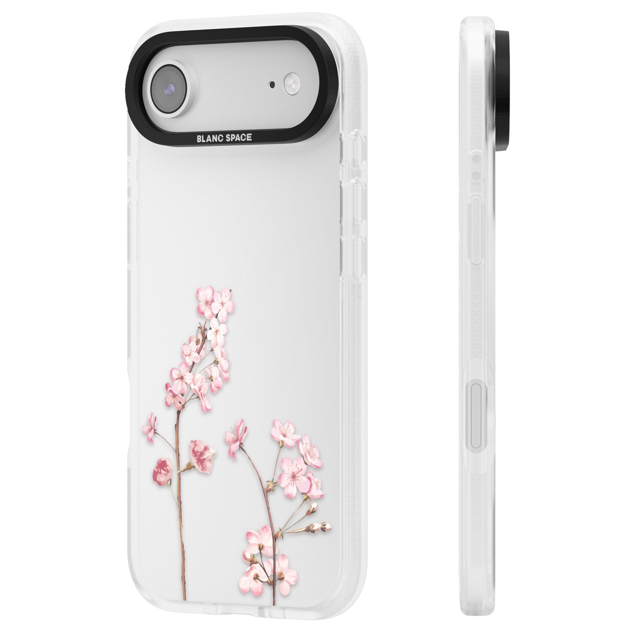 Blossom Flower iPhone 17 Air Impact Air Clear Phone Case Side Profile