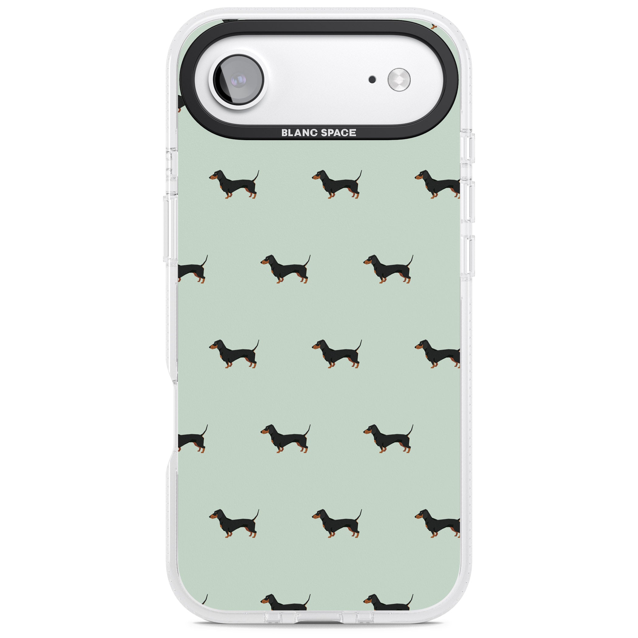 Dachshund Dog Pattern iPhone 17 Air Impact Air Clear Phone Case